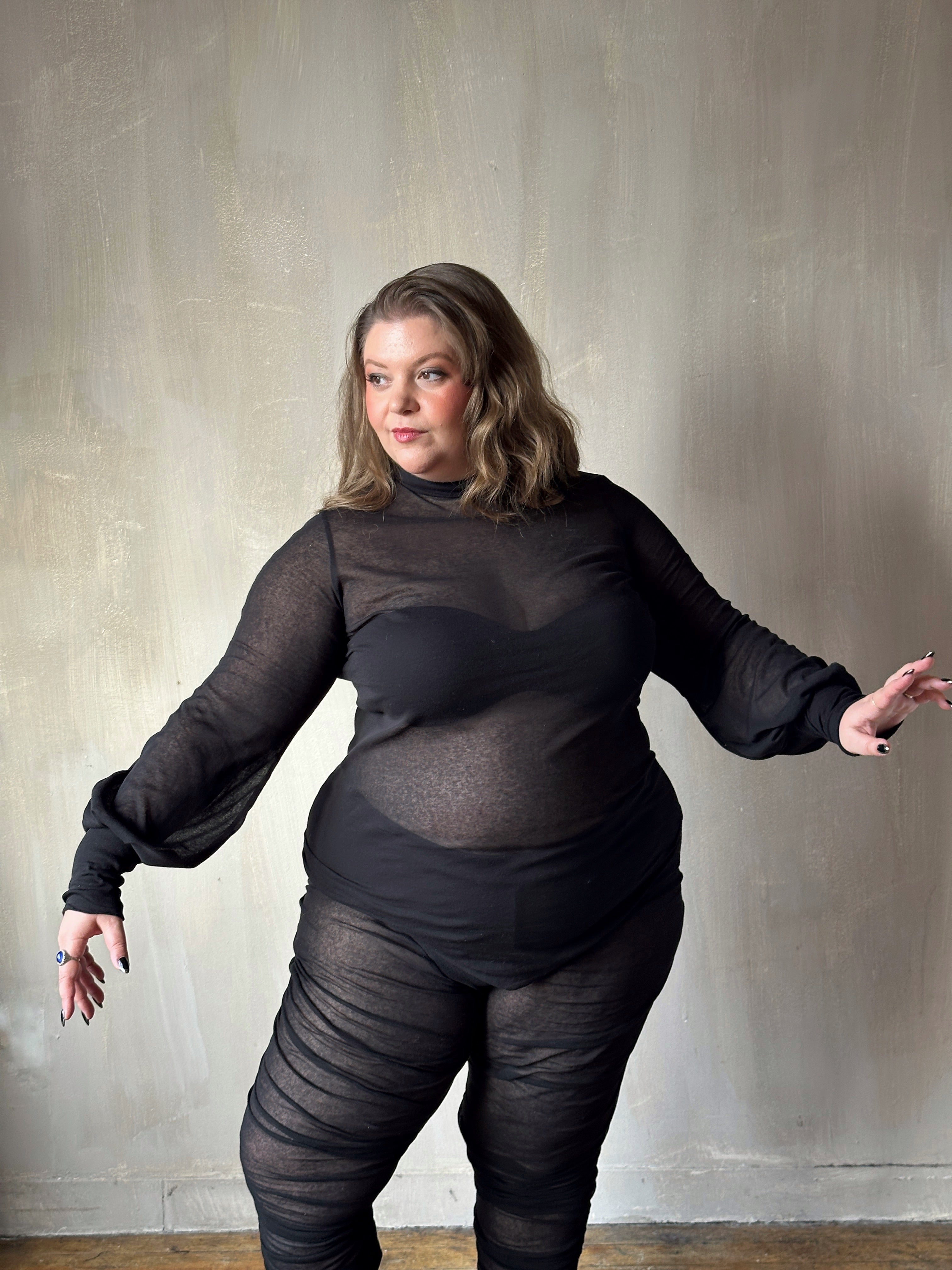 Winter '25 Semi-Sheer Hourglass Tunic in cotton