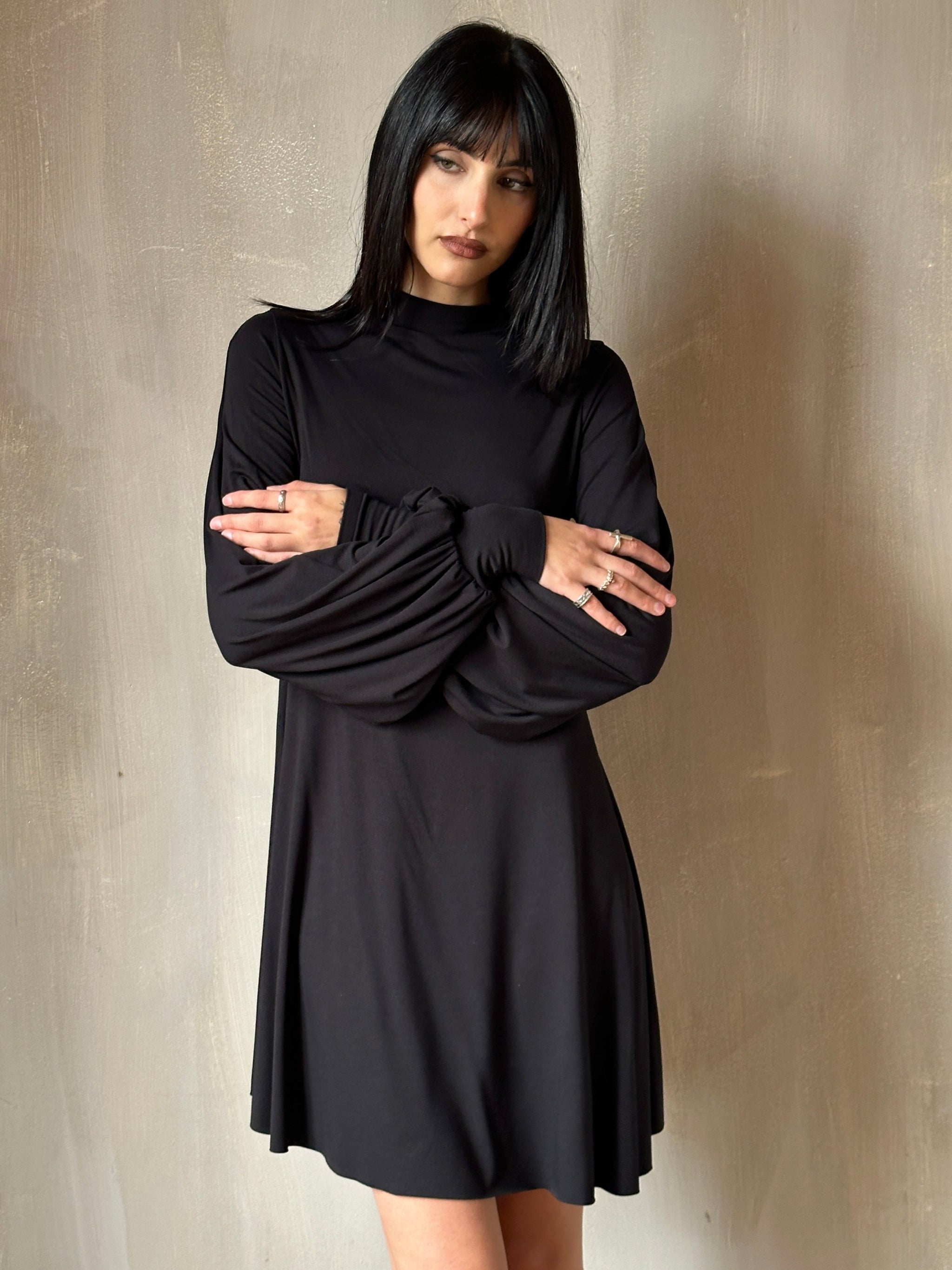 bishop sleeve dress Elizabeth - sleeves organza wedding - XS / US0 / EU30 / UK4 / (Bust 29-32.5, Waist 25.5 Inch) ensuring a head Lace bishop sleeve wedding dress