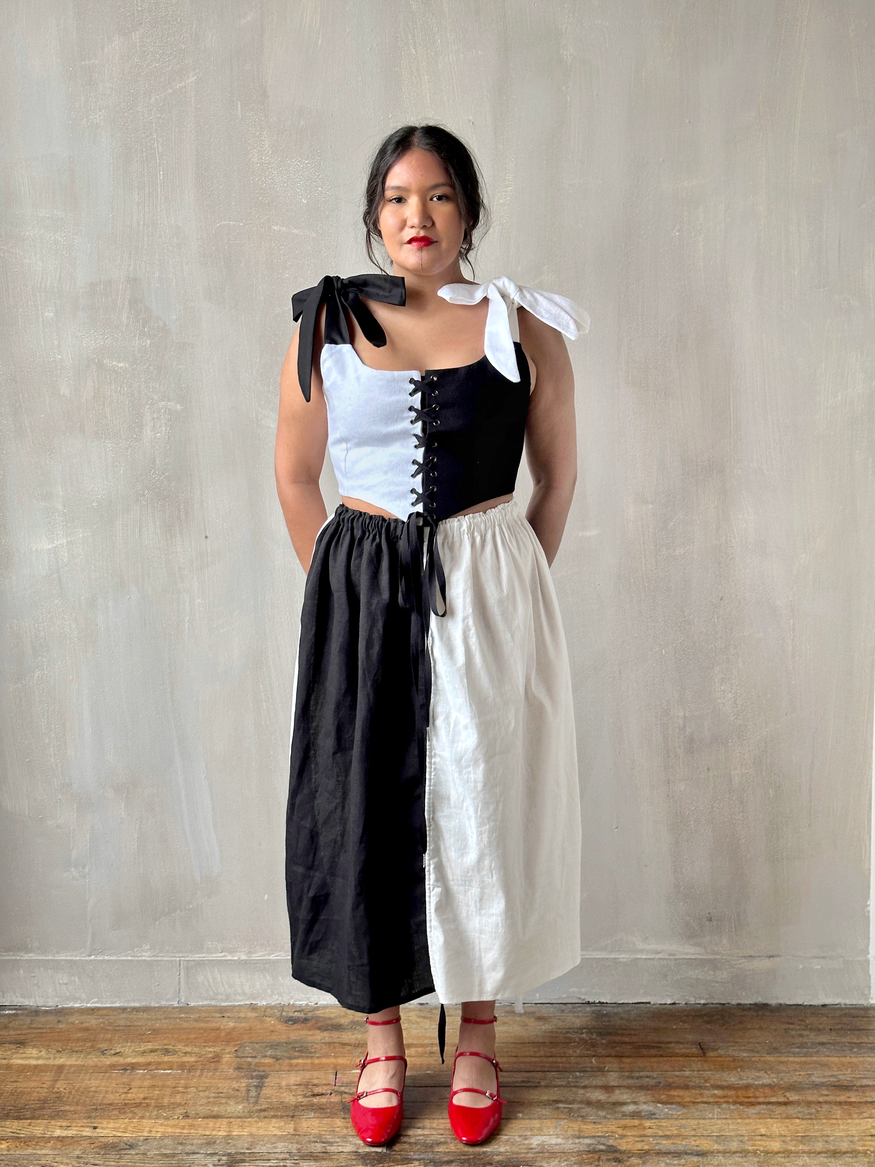 Duo-Tone Corset Vest