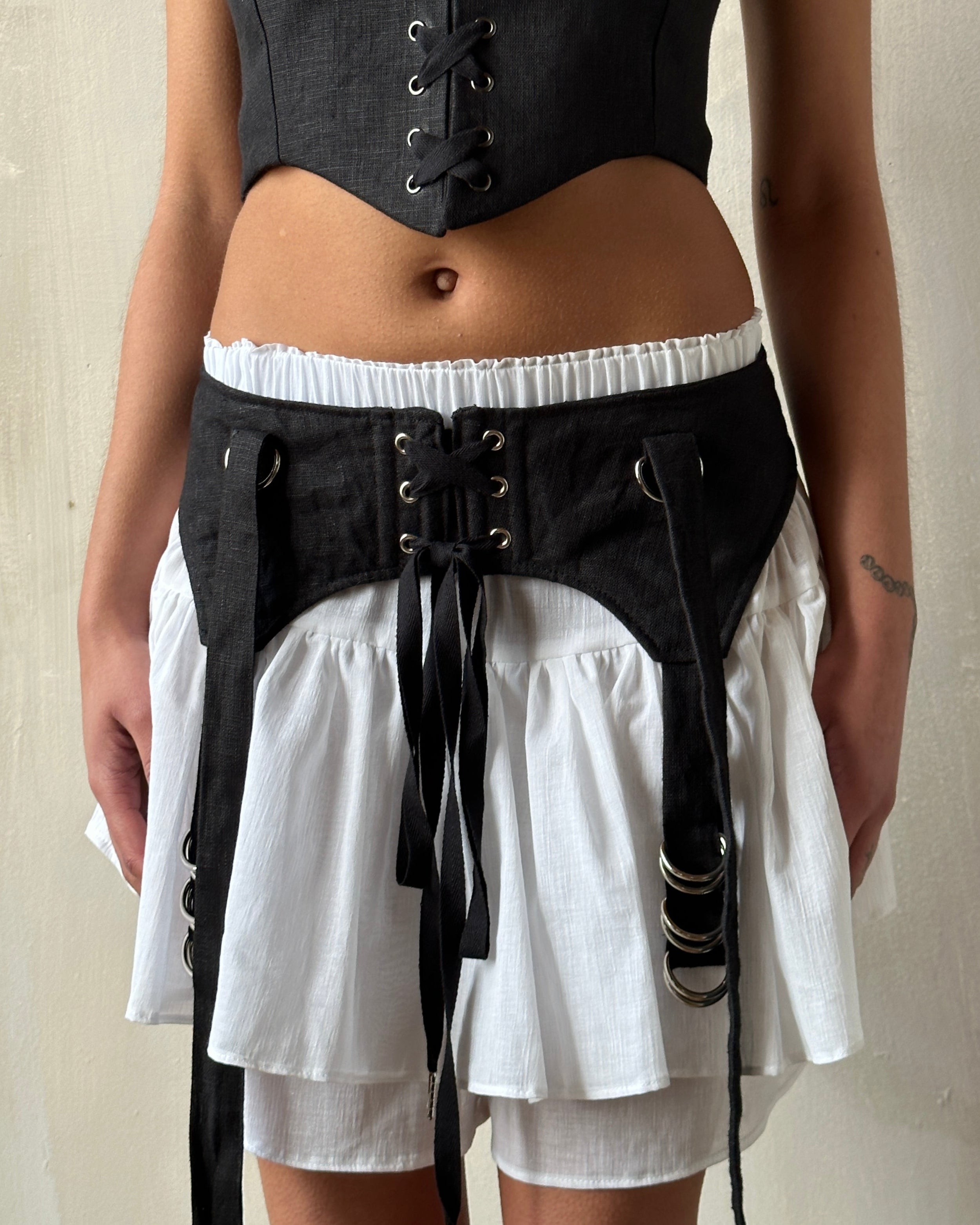 Linen Garter/Belt for Skirts