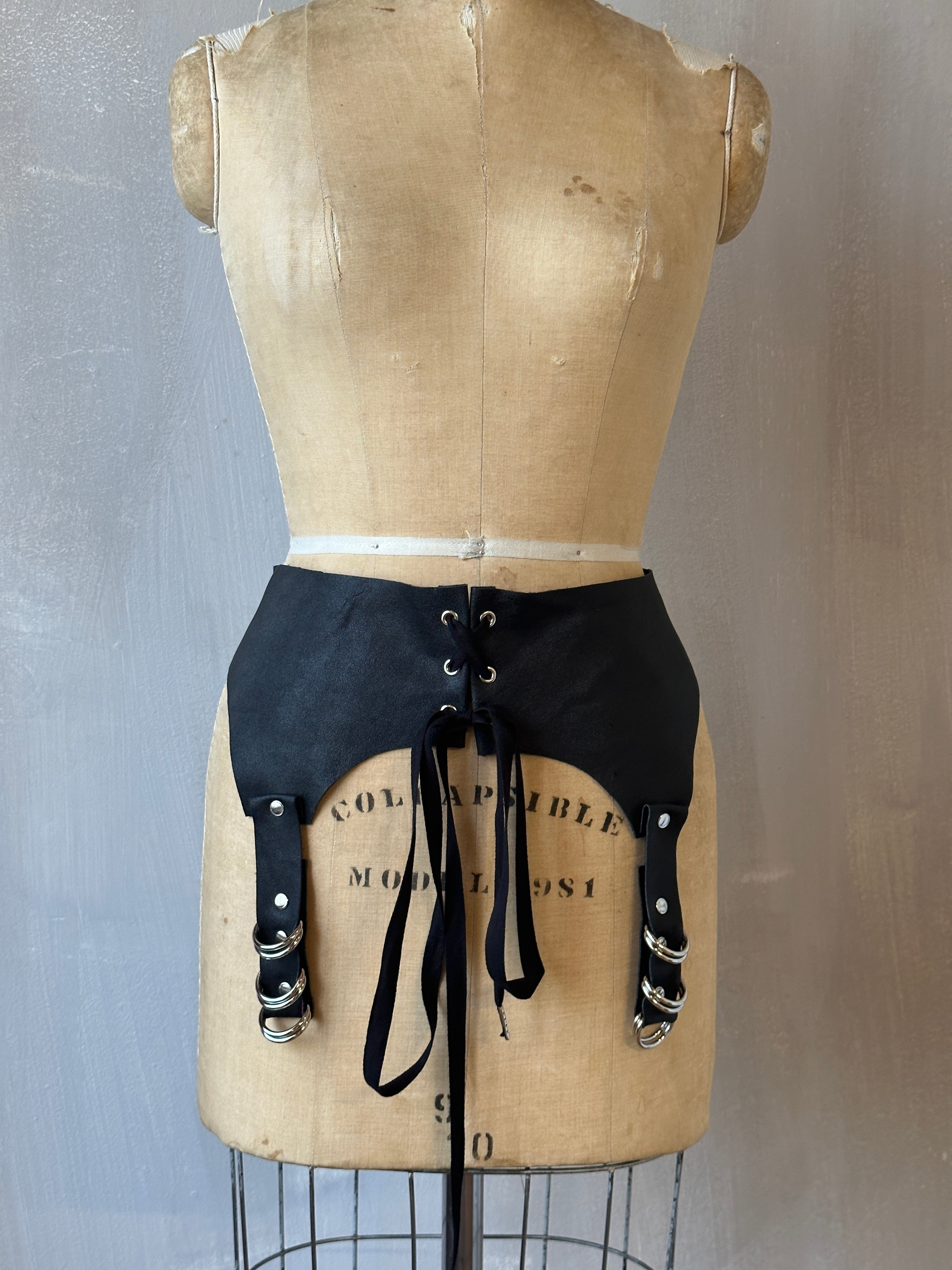 Sample Sale: Leather Garter/Belt (Size II)