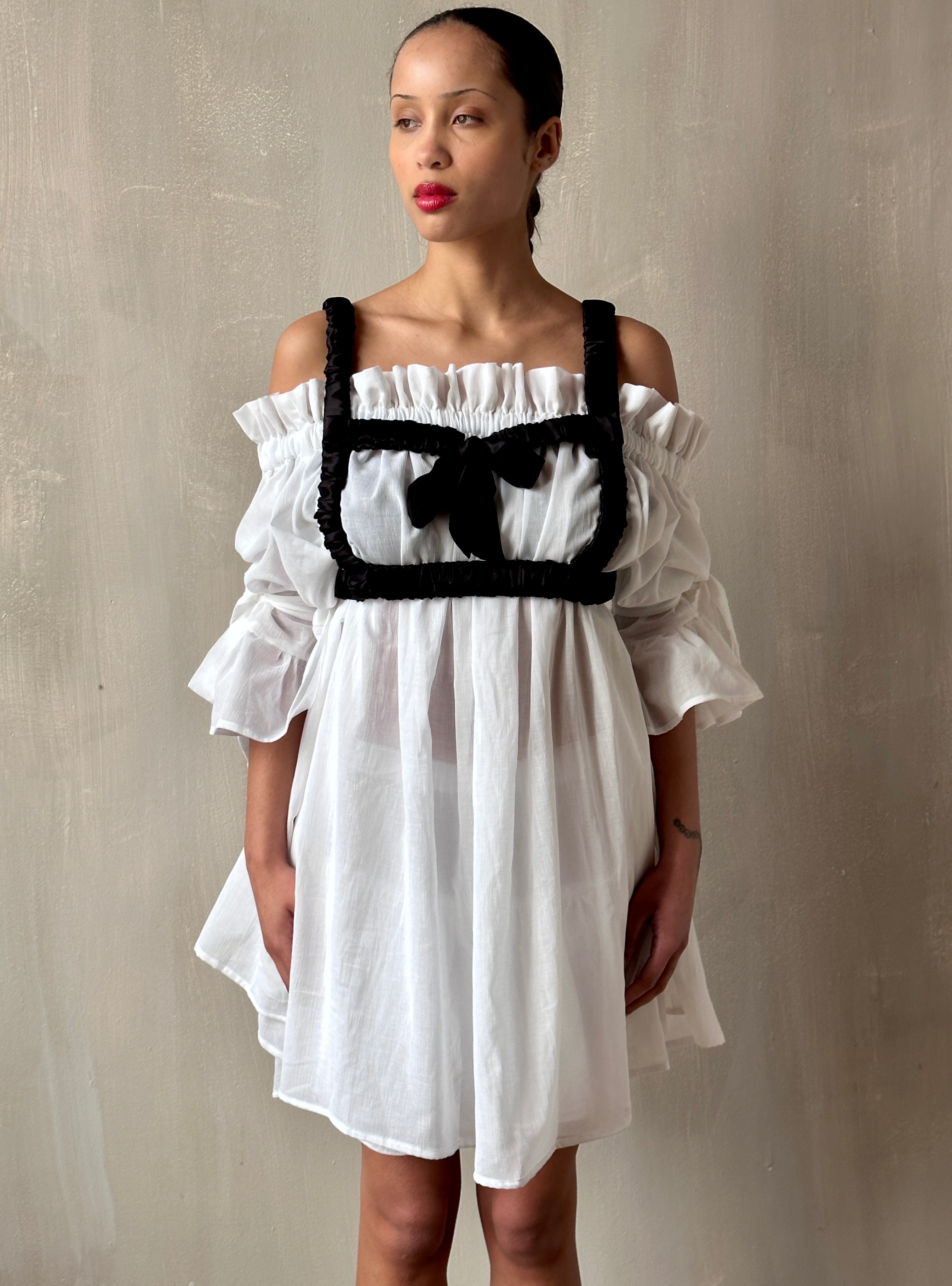 Spring '24 Black Satin Bow Harness