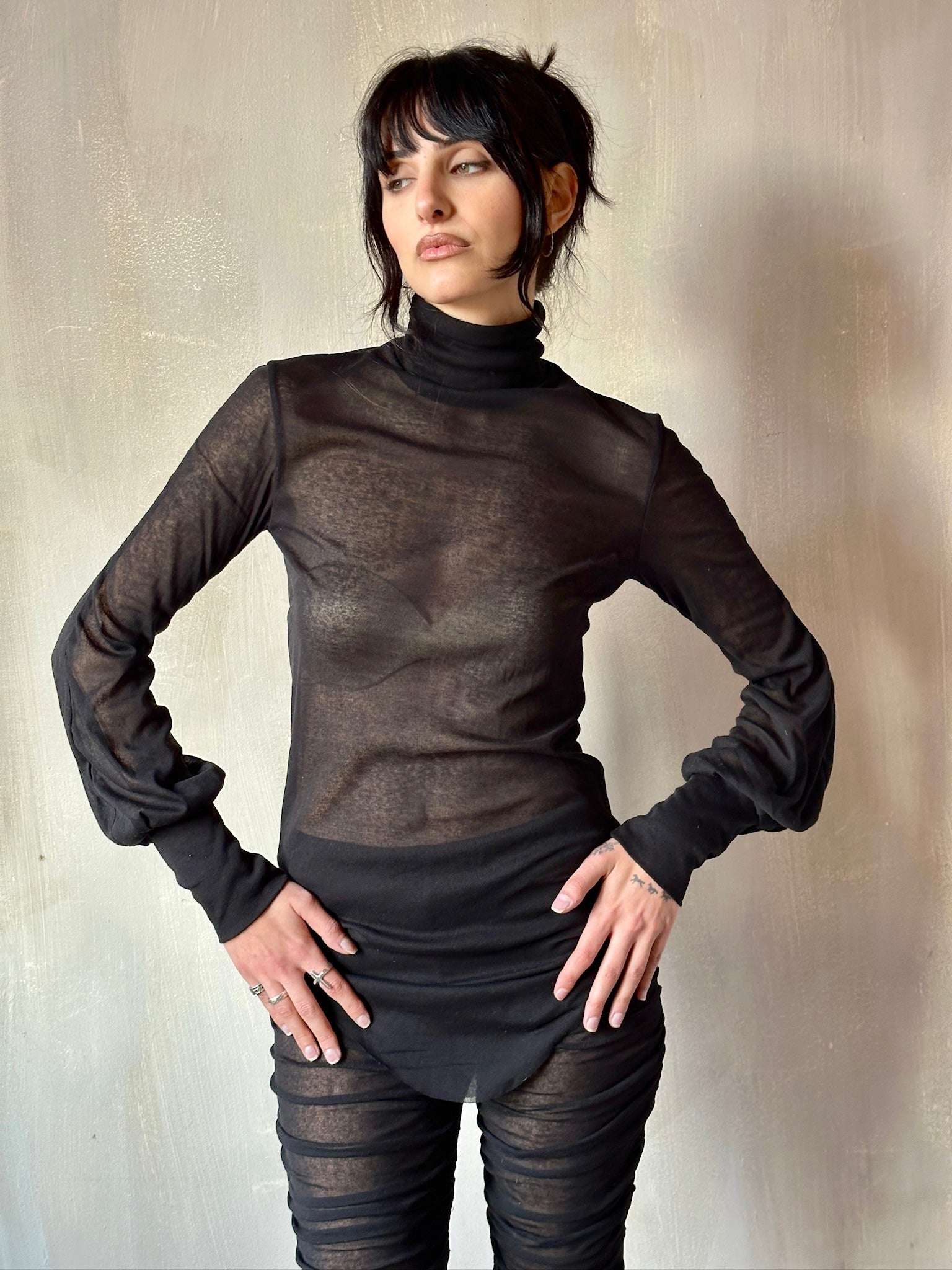 Winter '25 Semi-Sheer Hourglass Tunic in cotton