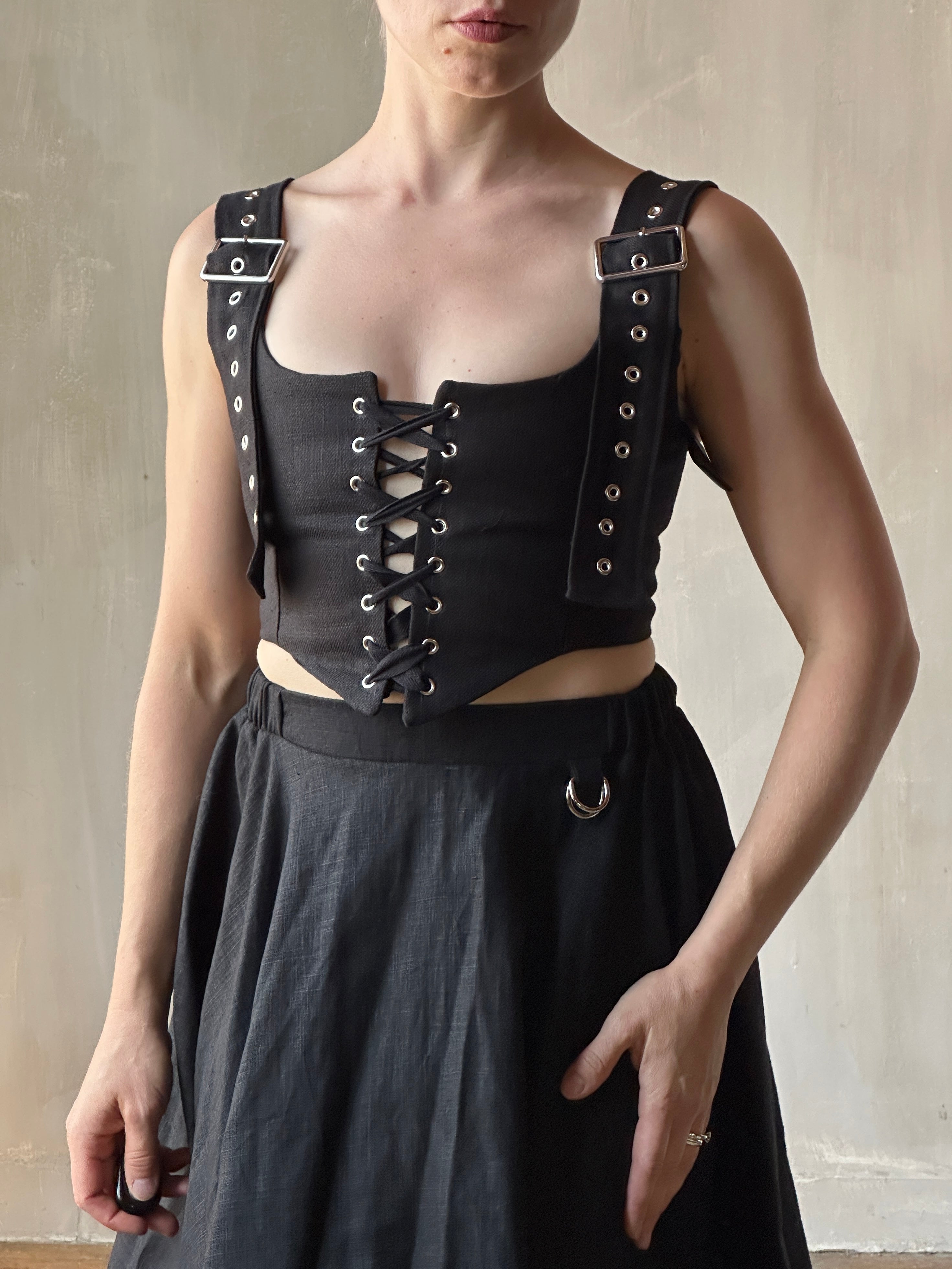 FW25: Buckle Corset Vest (Pre-Order)