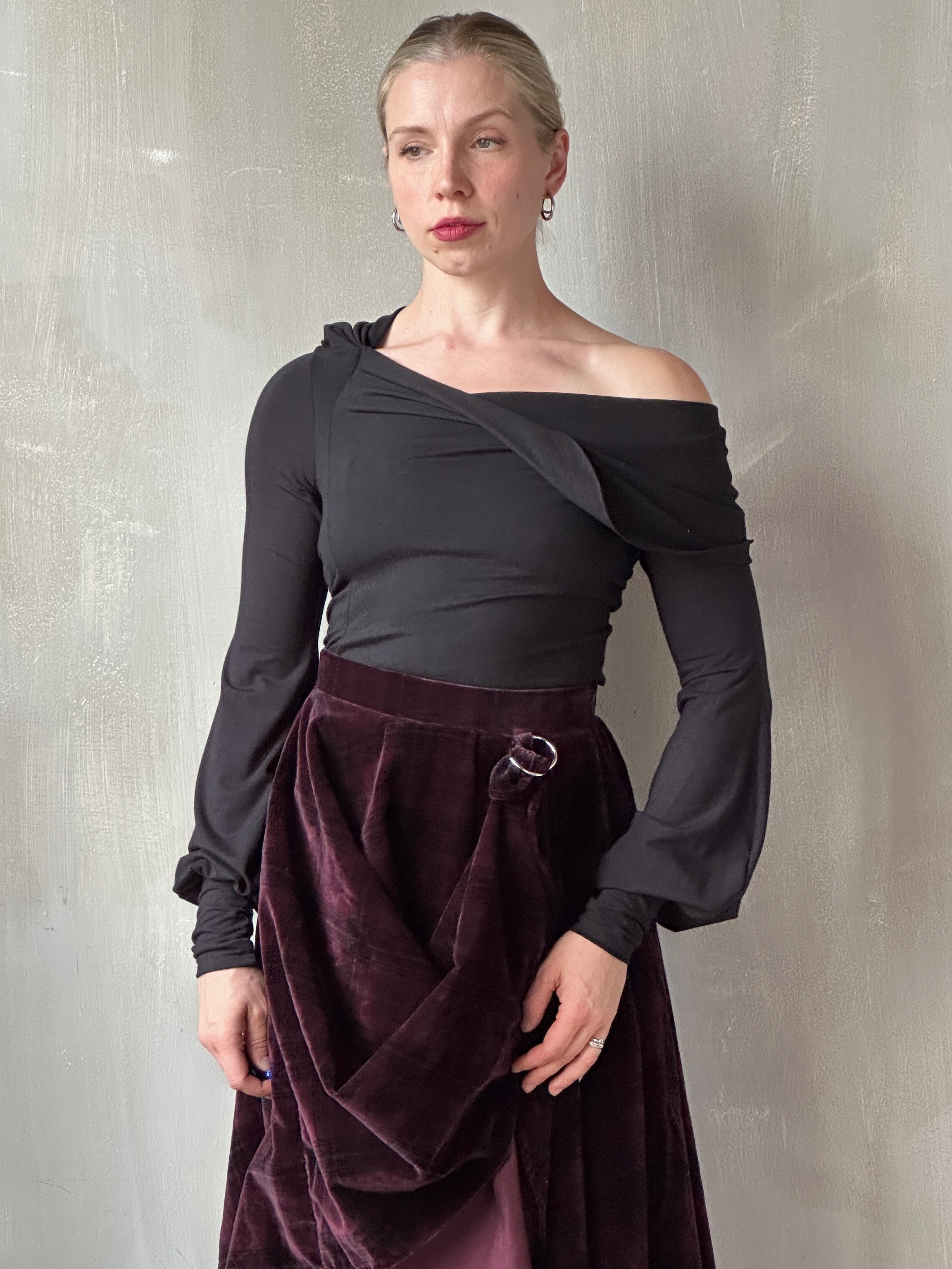 FW25: "Psyche" Pastorale Bodice and Skirt in Wine Tartan (Pre-Order)