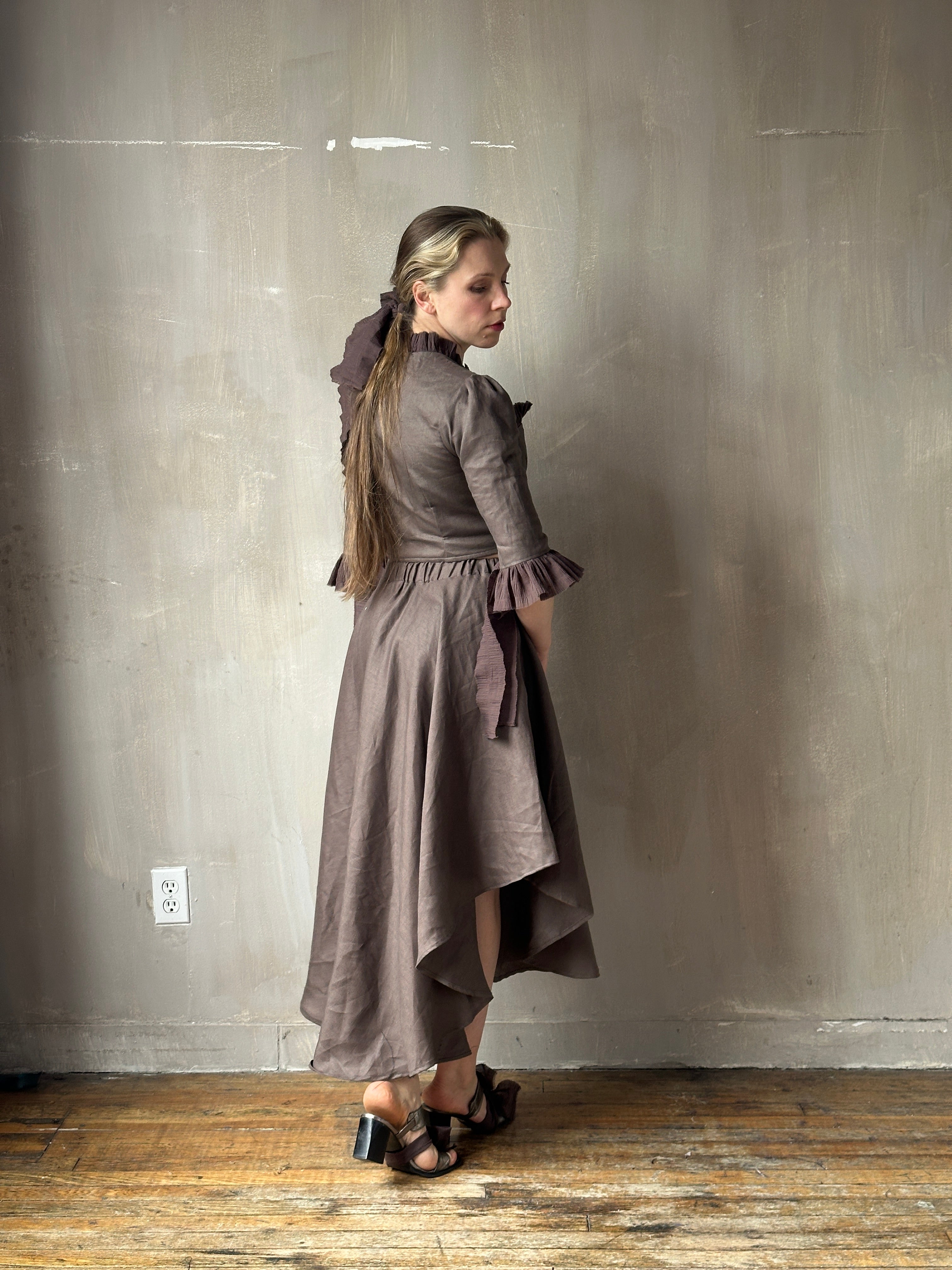 SS '26: Pastorale Set in Mauve Earth Linen (Pre-Order)