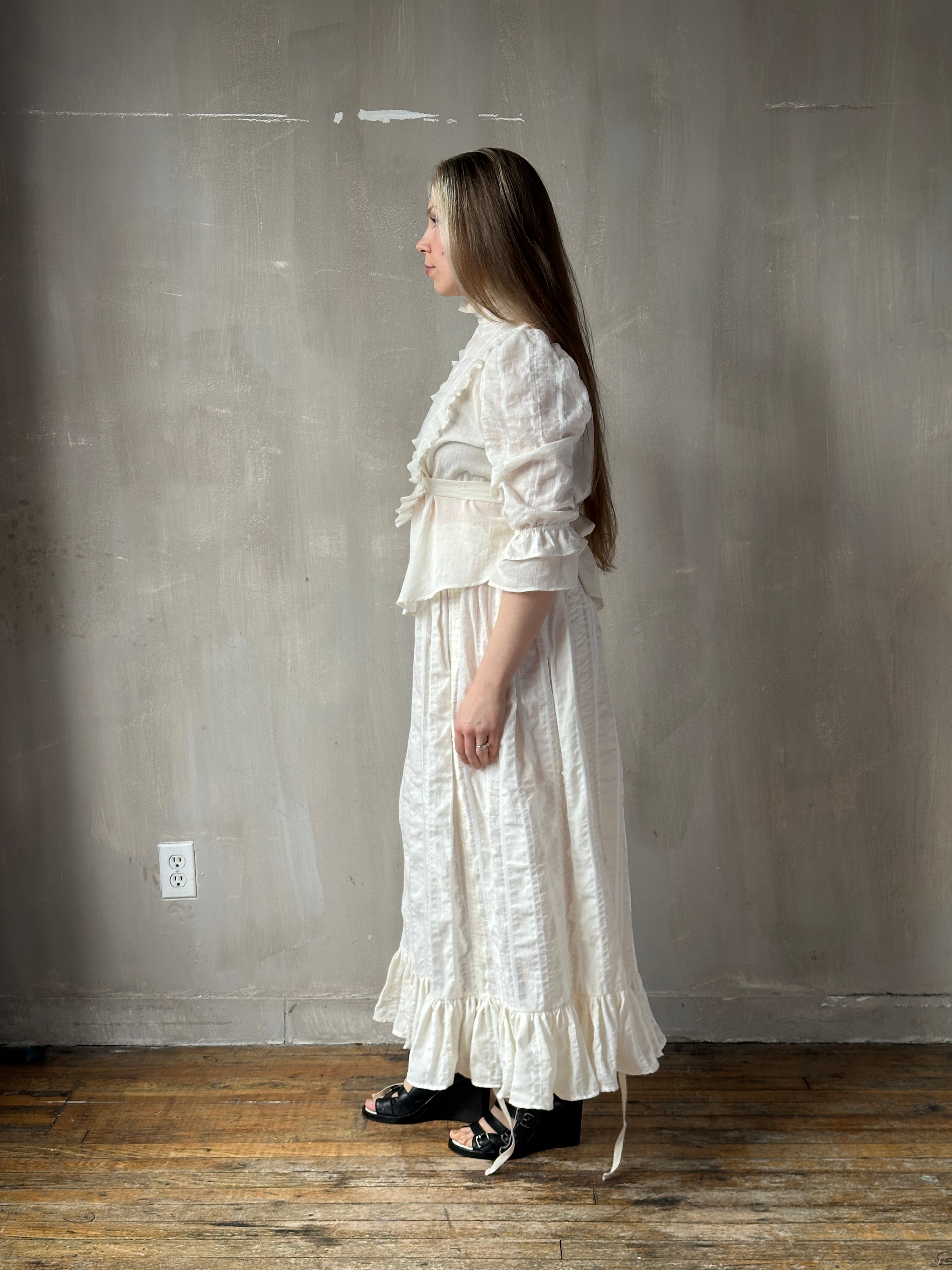 Spring '26: "Carmilla" Set in Ivory Stripe (Pre-Order)