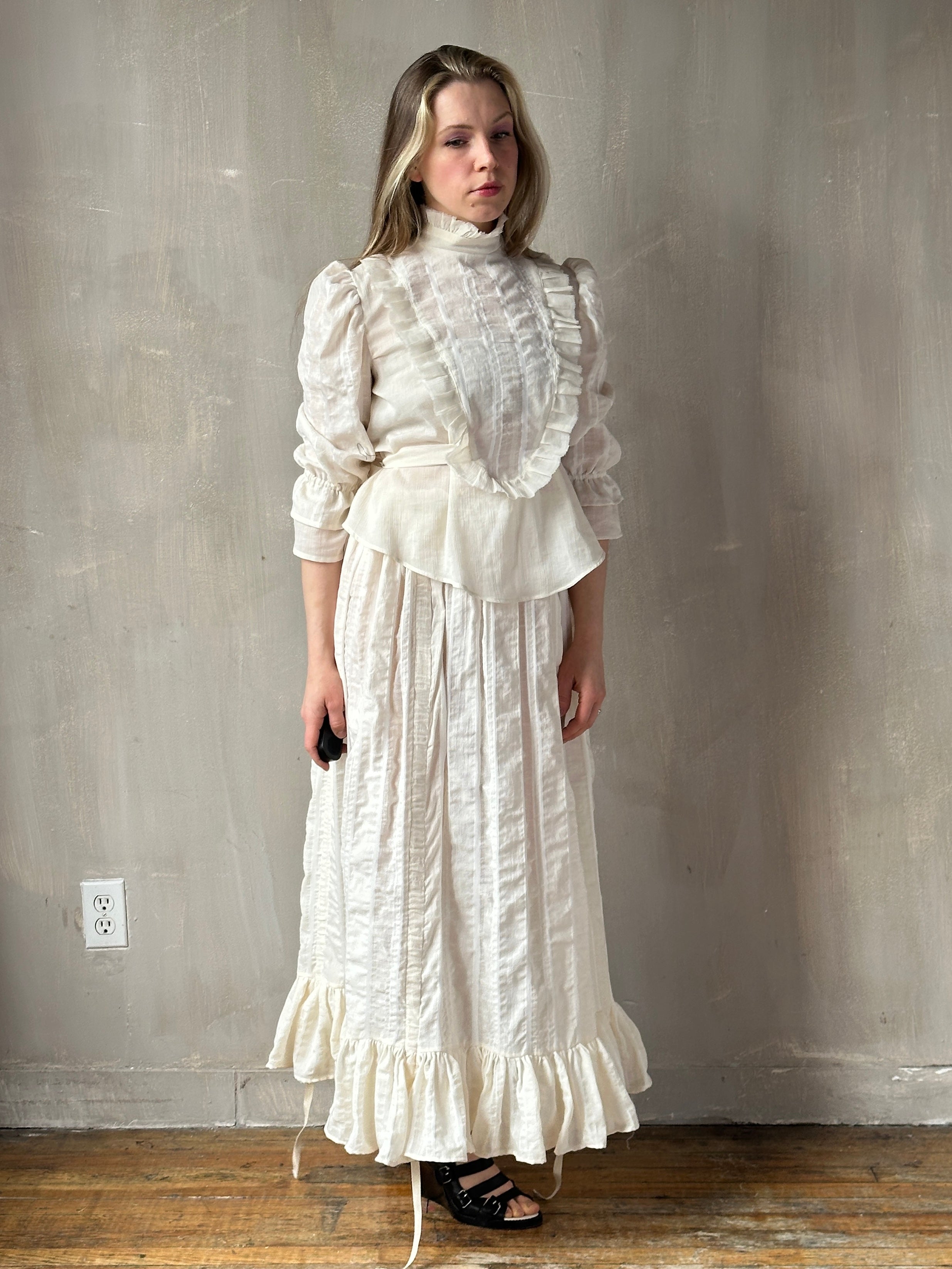 Spring '26: "Carmilla" Set in Ivory Stripe (Pre-Order)