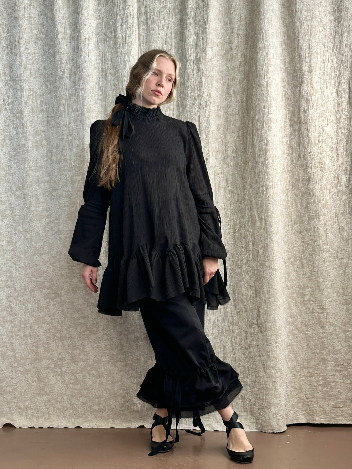 FW '26: Pirate Bloomers in Black Cotton Twill (Pre-Order)