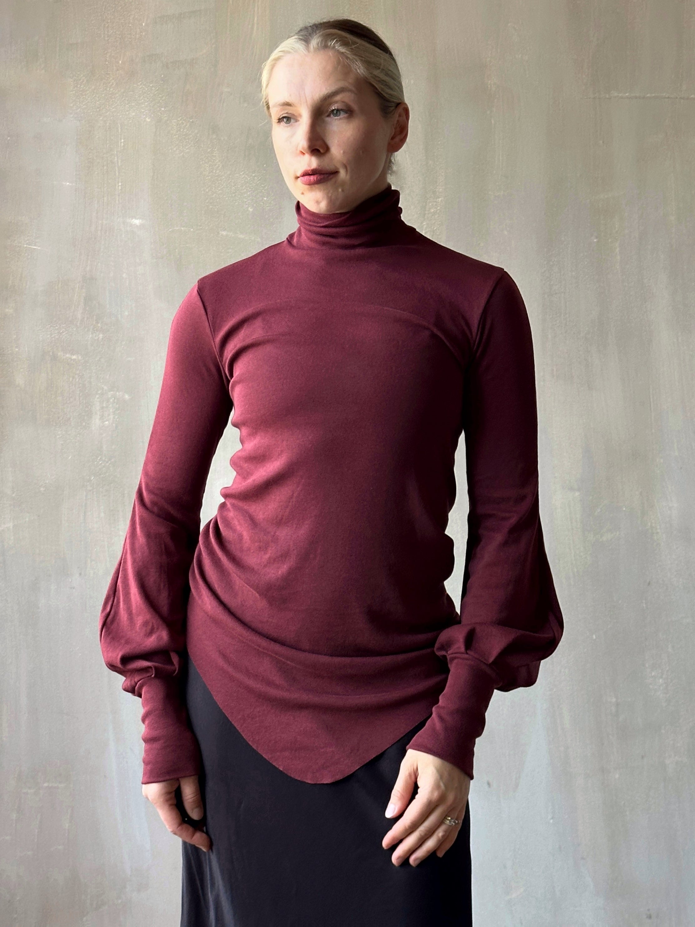 FW25: Hourglass Tunic in Plum Wine (In Stock)