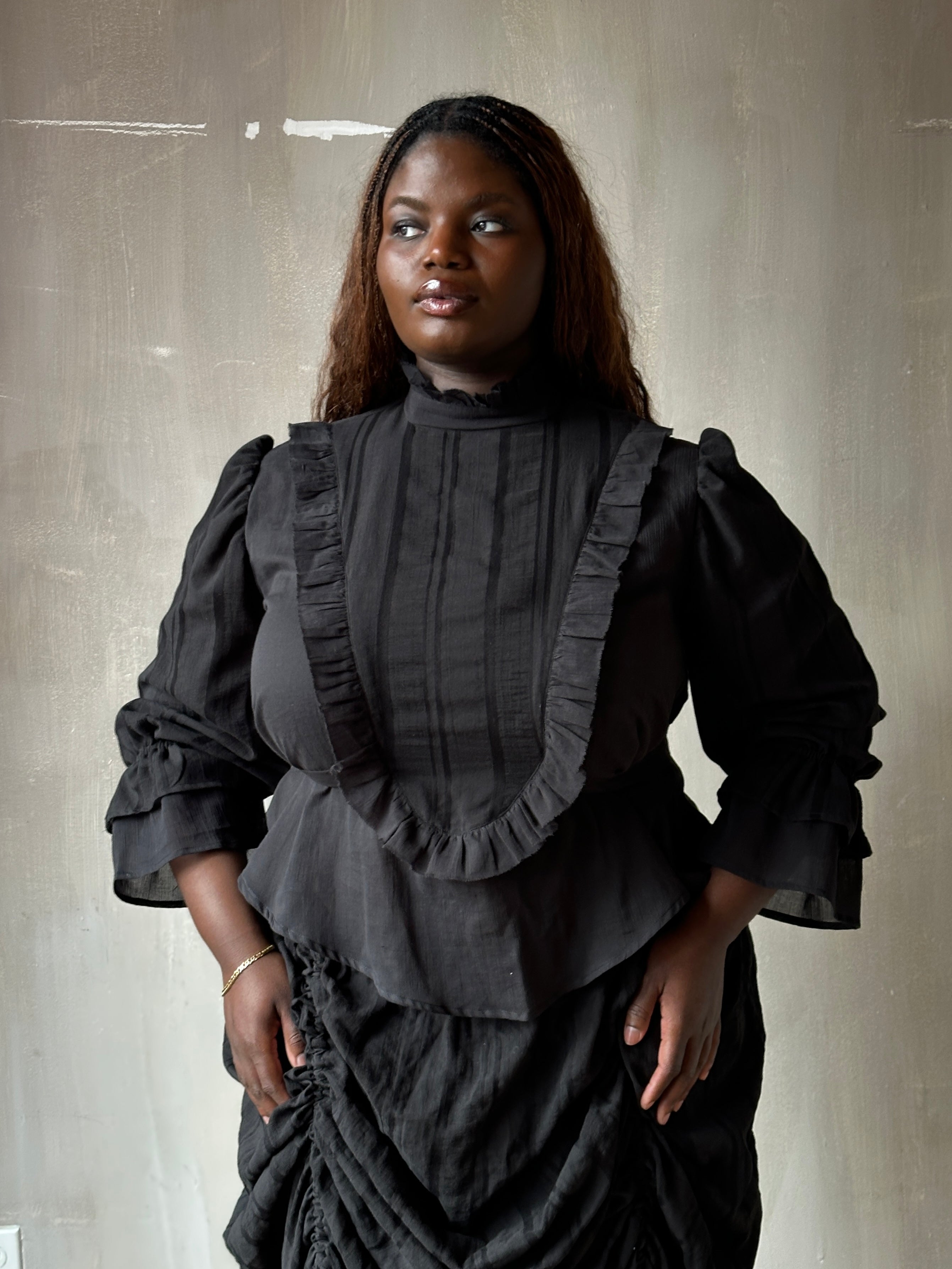 Spring '26: "Carmilla" Set in Black Stripe (Pre-Order)