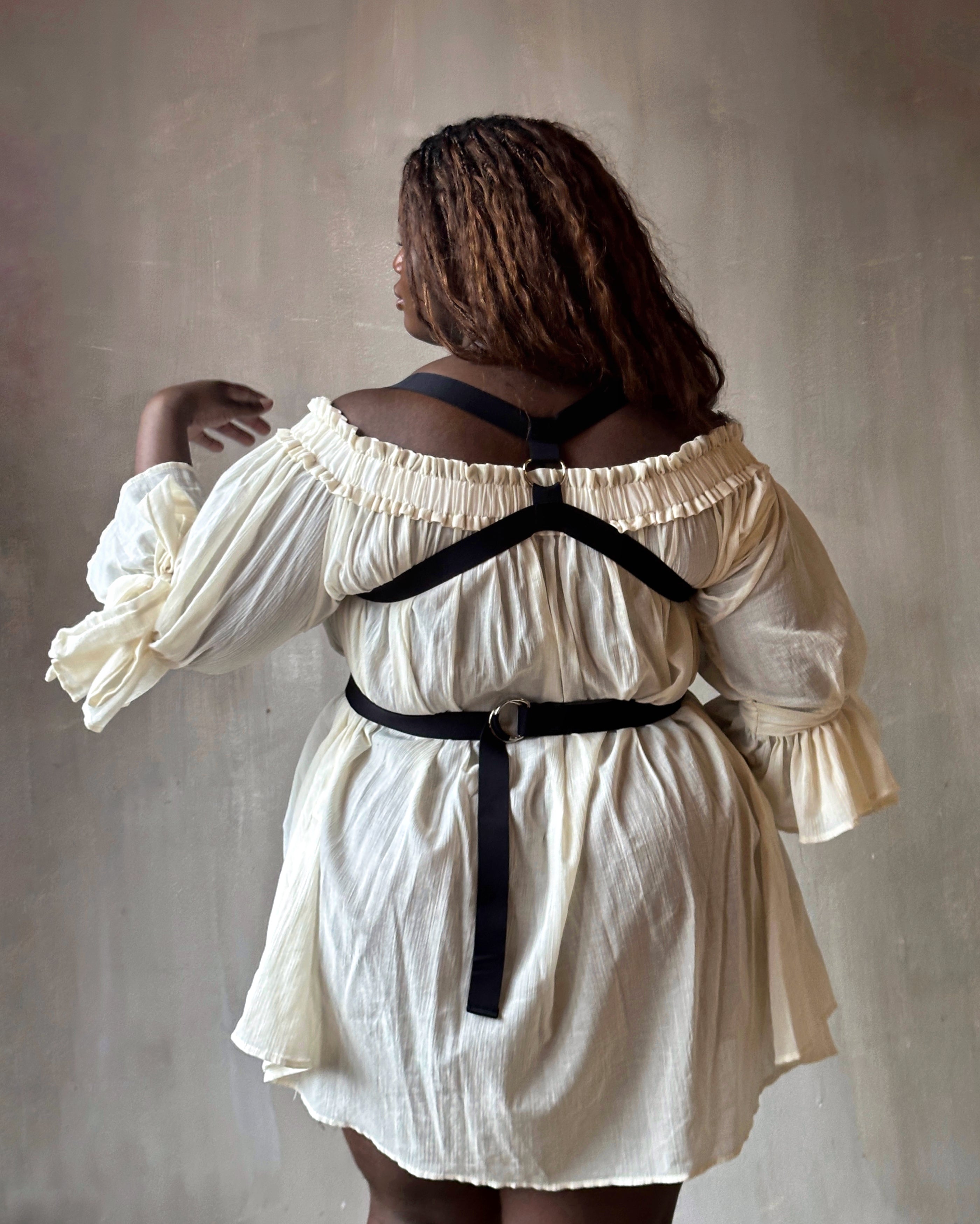 Spring '26: Reversible Crossover Harness in Cotton Sateen Elastic (Pre-Order)