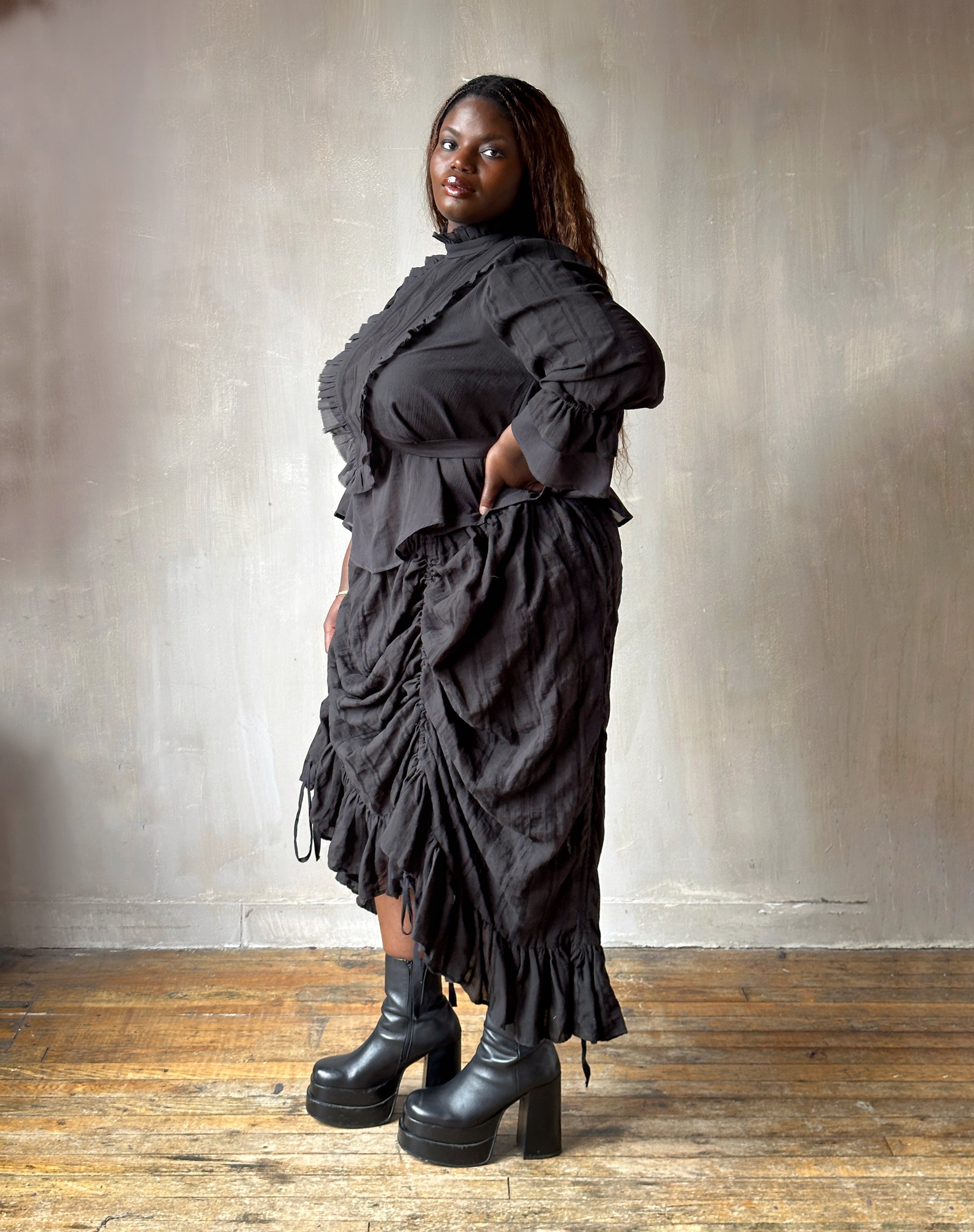 Spring '26: "Carmilla" Set in Black Stripe (Pre-Order)