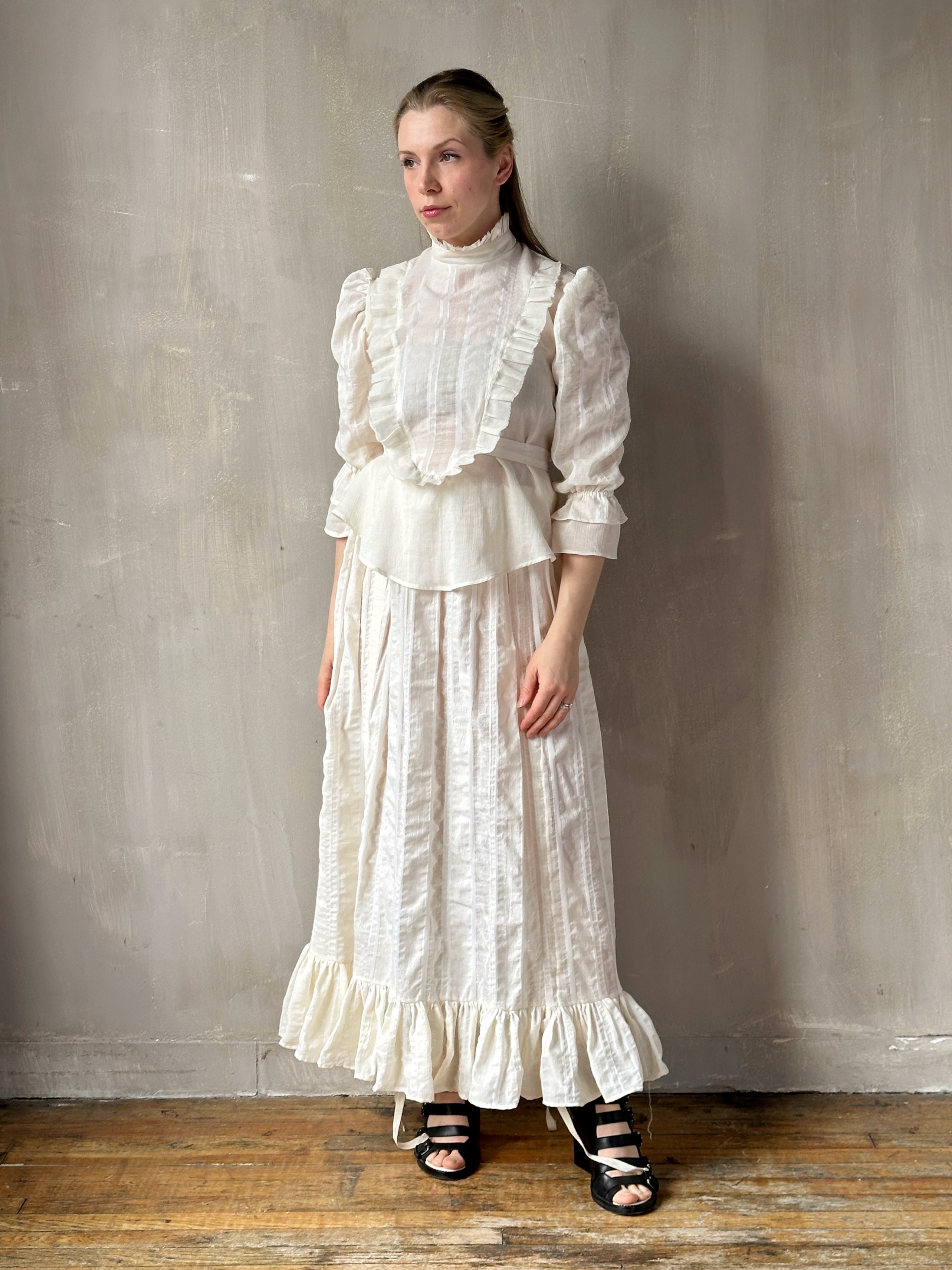 Spring '26: "Carmilla" Set in Ivory Stripe (Pre-Order)
