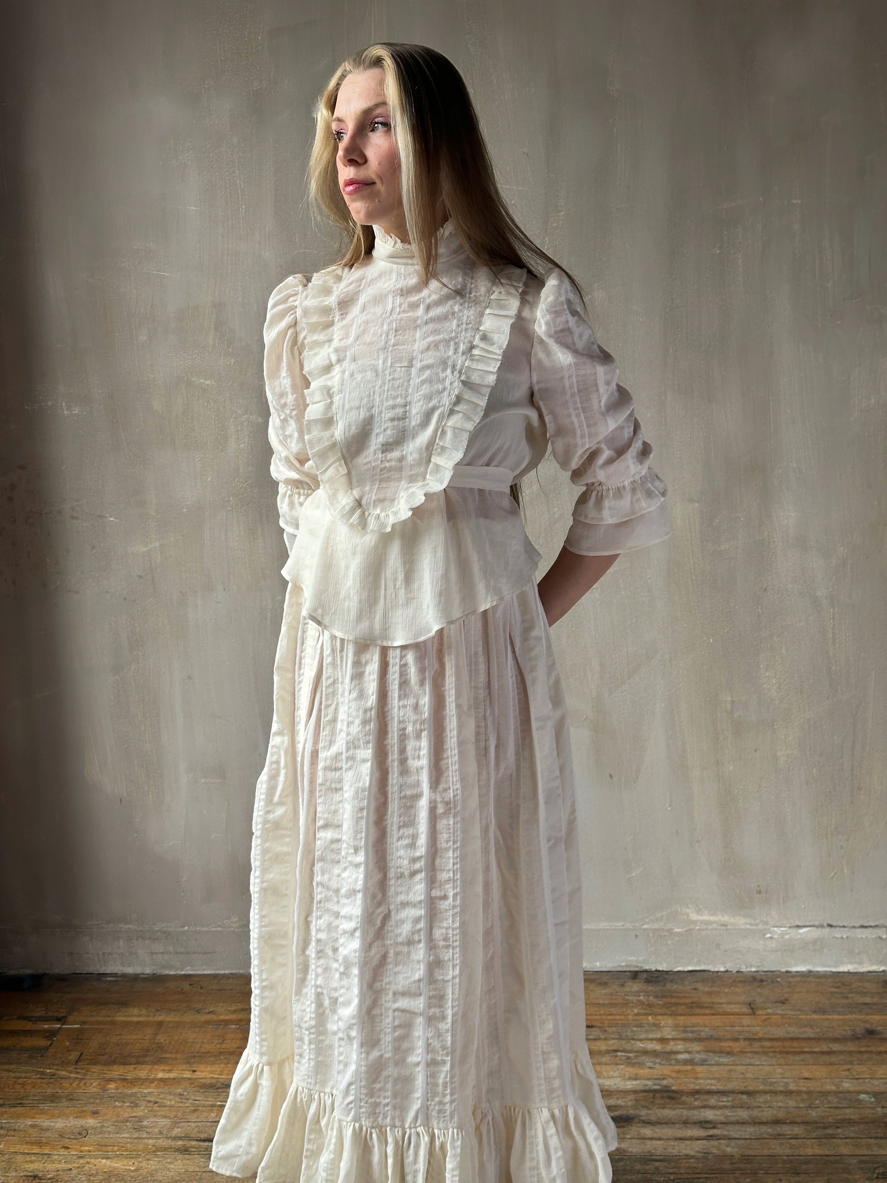 Spring '26: "Carmilla" Set in Ivory Stripe (Pre-Order)