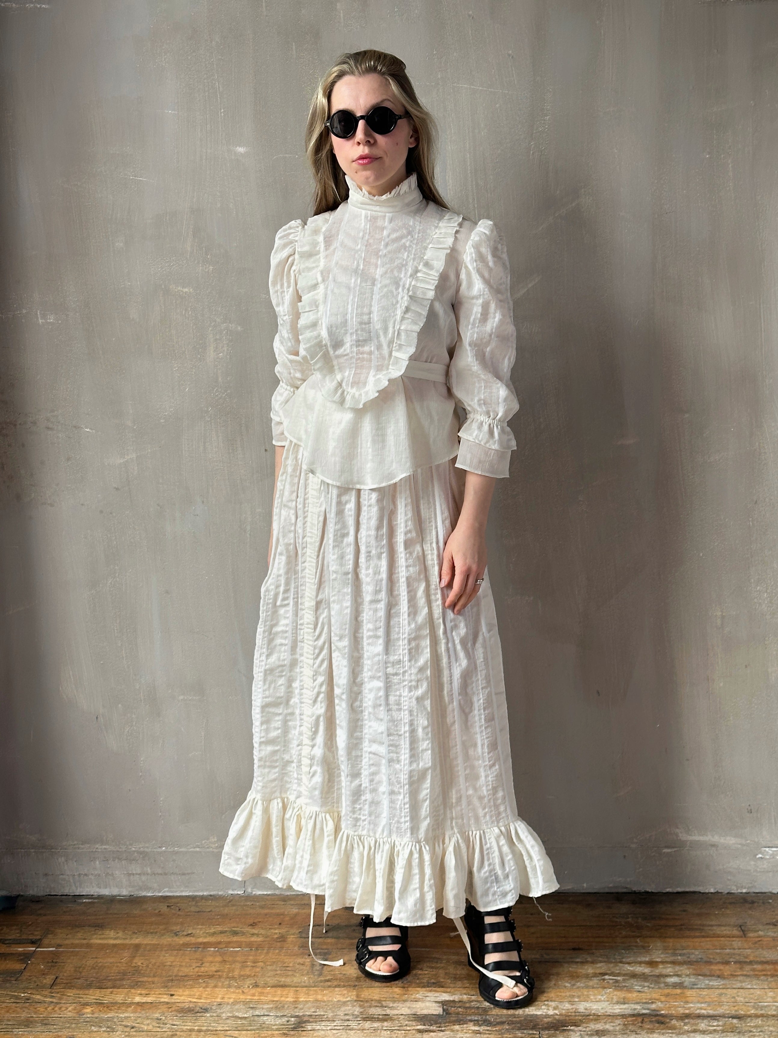 Spring '26: "Carmilla" Set in Ivory Stripe (Pre-Order)