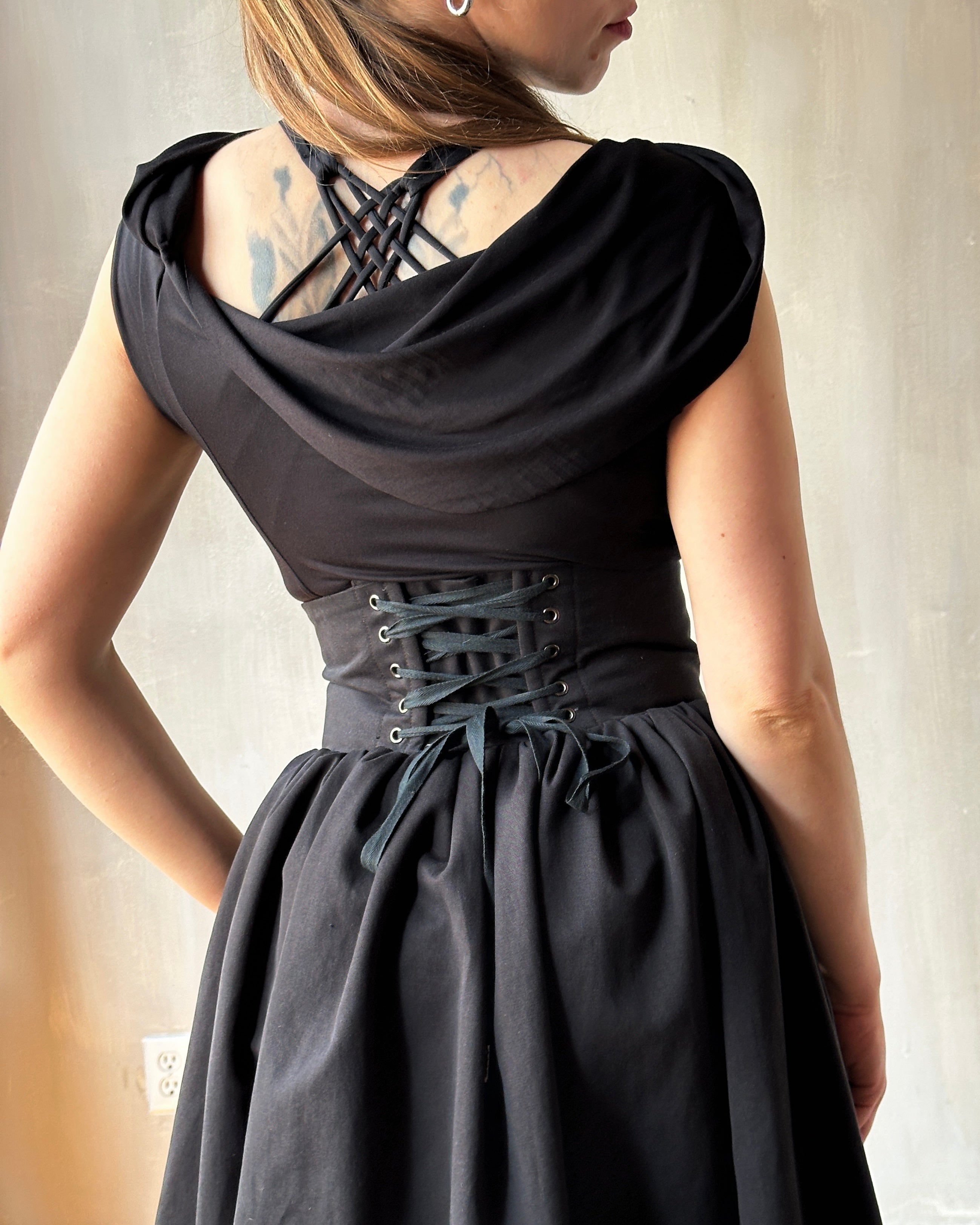 Spring '25: Extended Yoke Petticoat Skirt In Cotton Twill