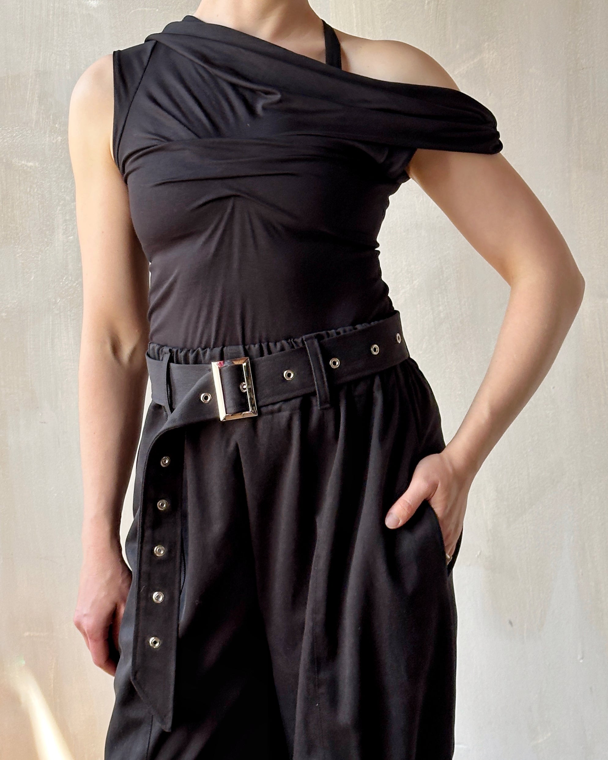 Spring '25: "pirate bloomers" with Belt and Leg Straps in Cotton Twill