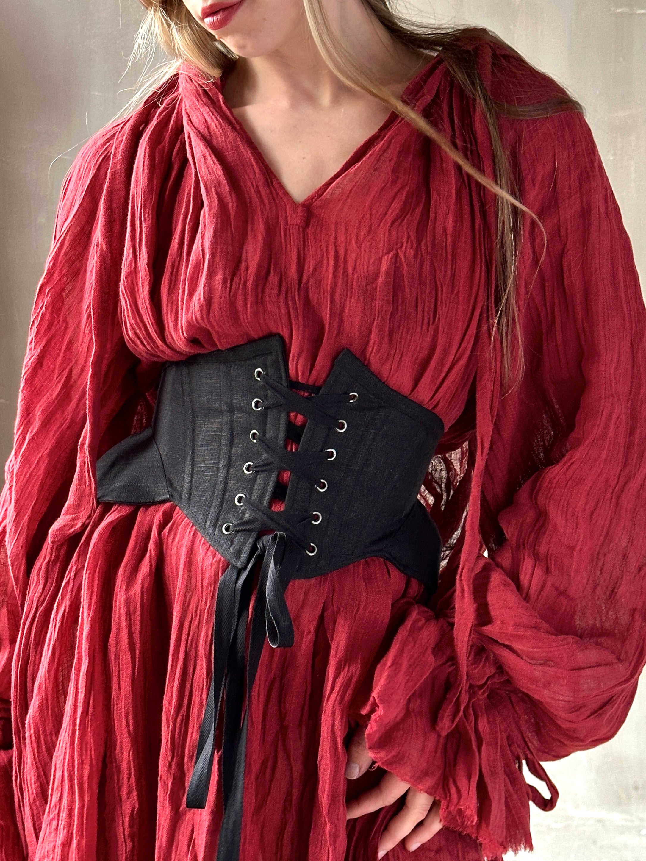 Severina Corset Belt in Baltic Linen (Limited Edition)
