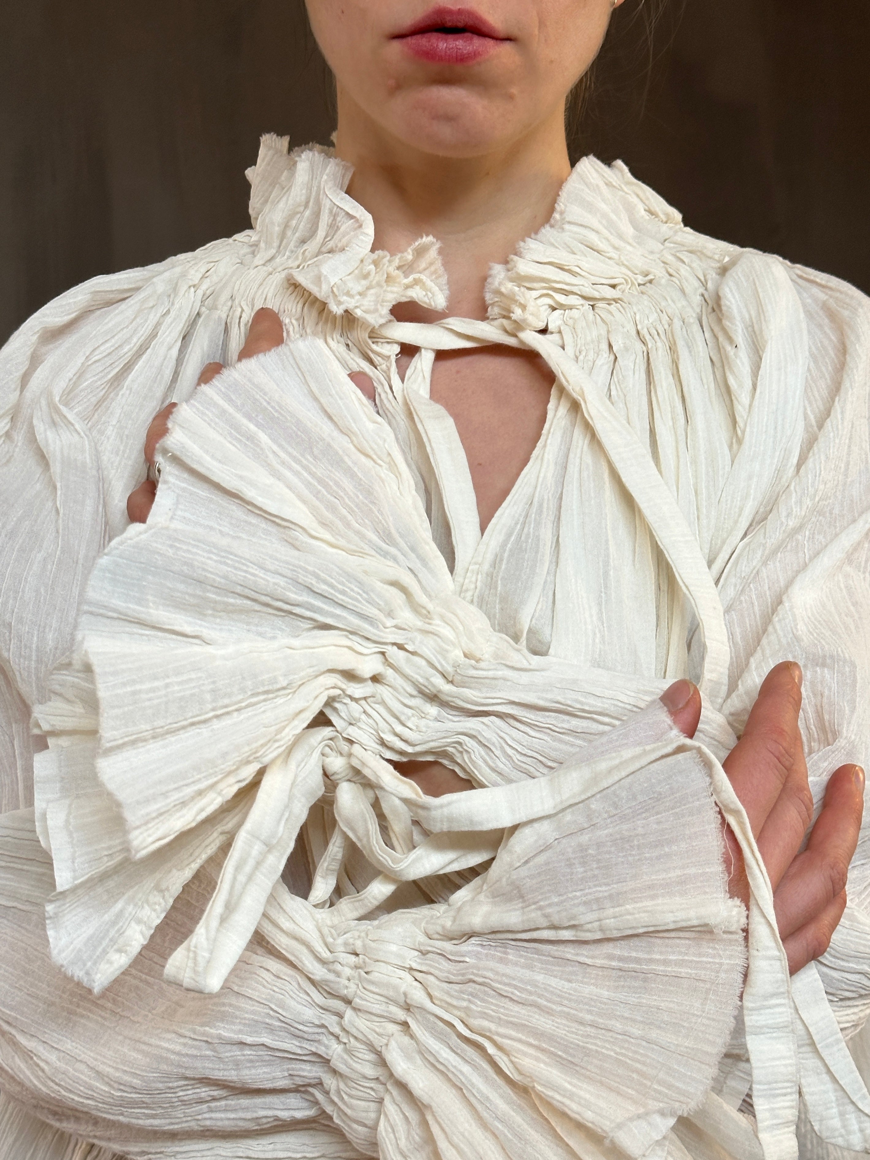 Sample Sale: Alchemist Chemise in Ivory Cotton Gauze (One Size)