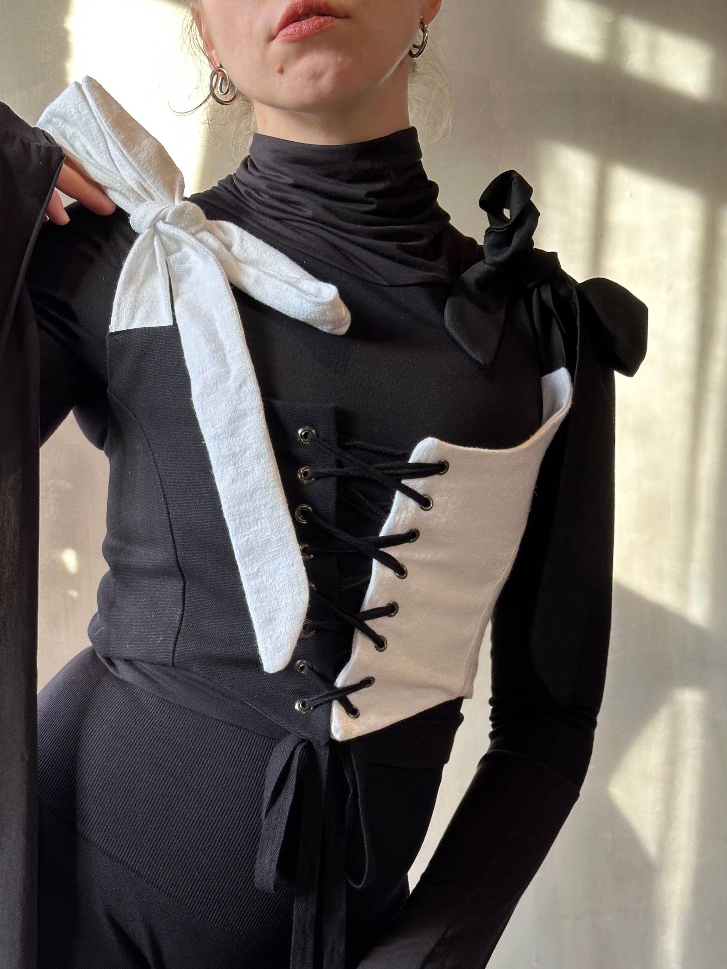 Duo-Tone Corset Vest