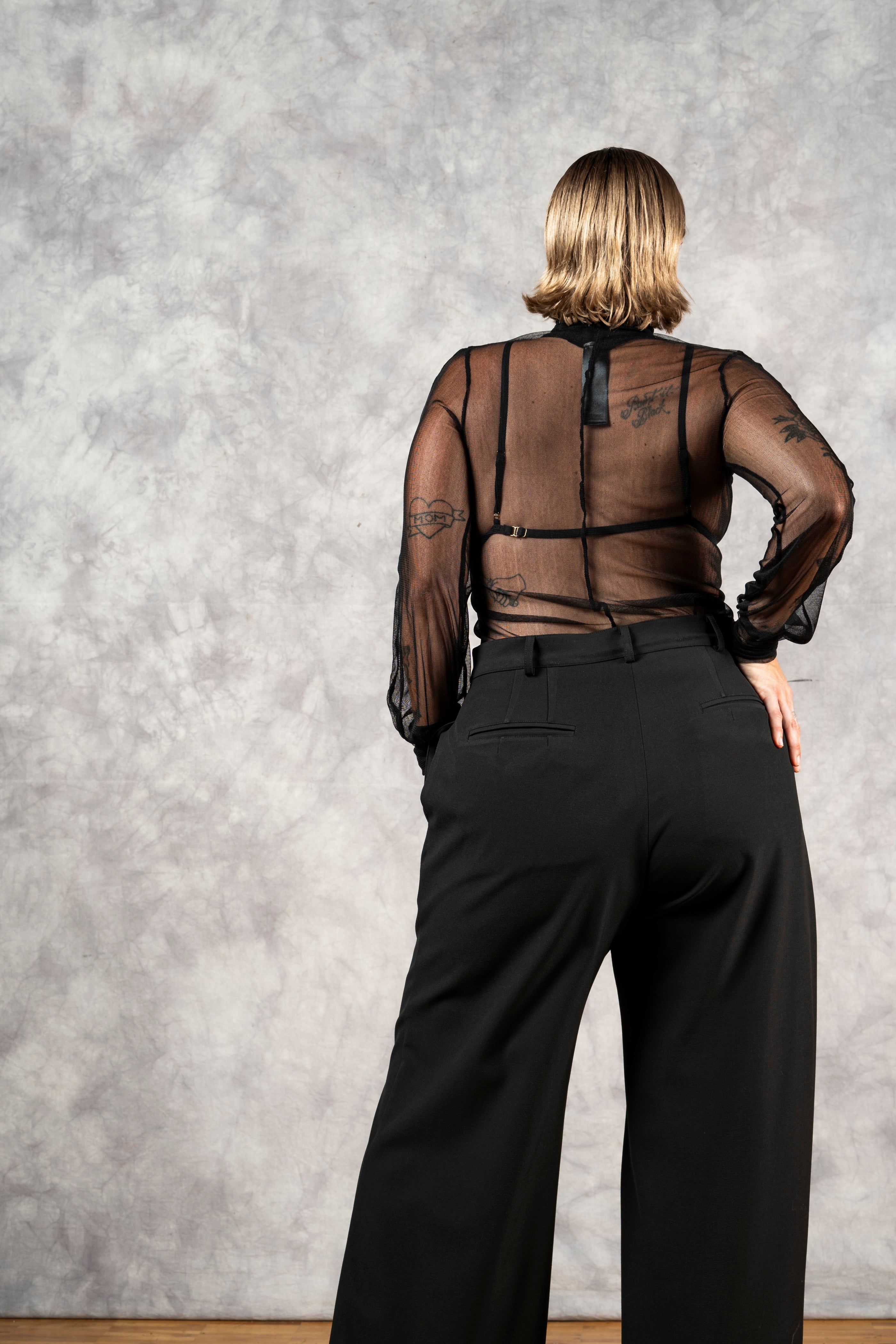 Bishop Sleeve Silk Tulle Hourglass Tunic