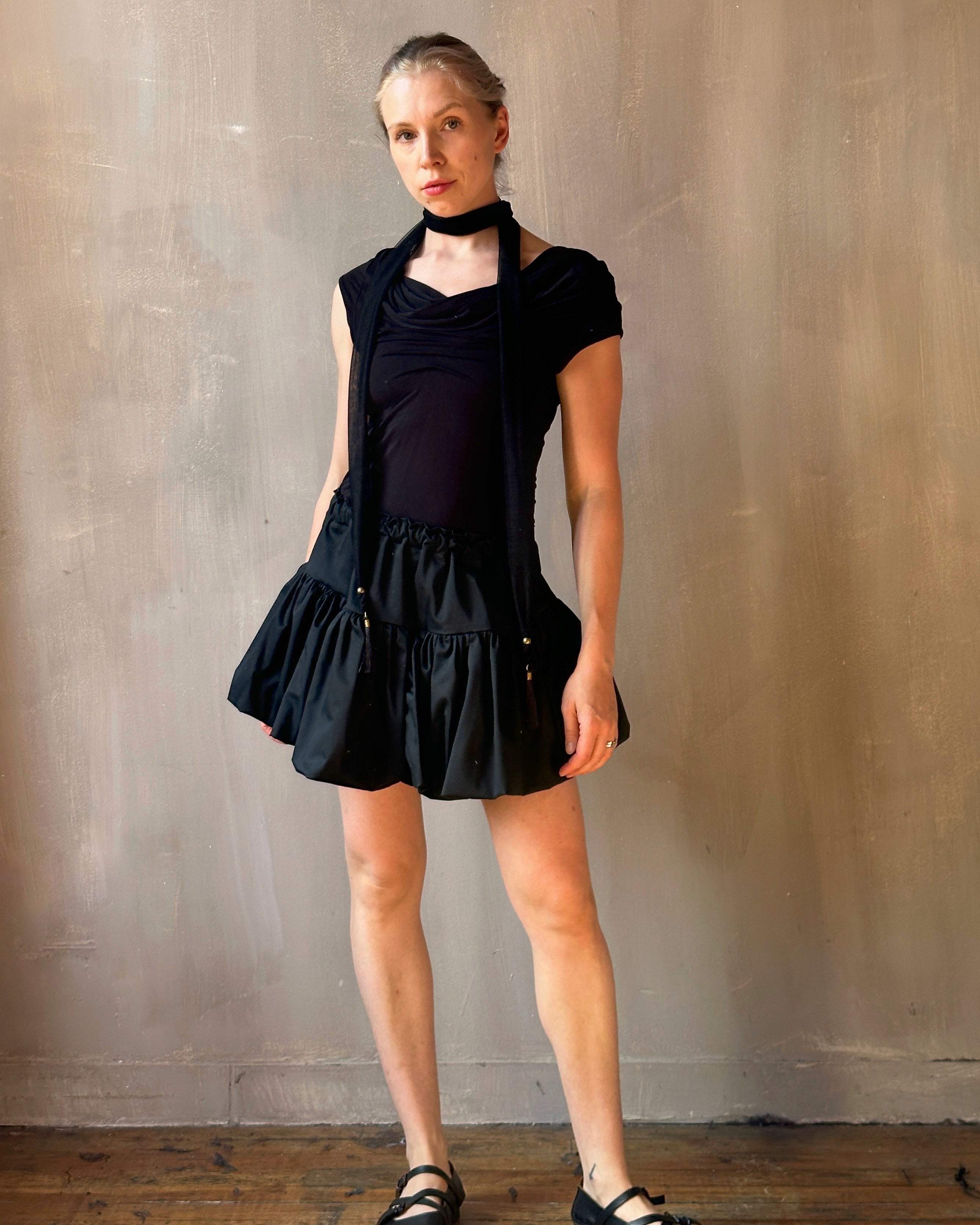 Spring '25: Bubble Skort in Cotton Sateen