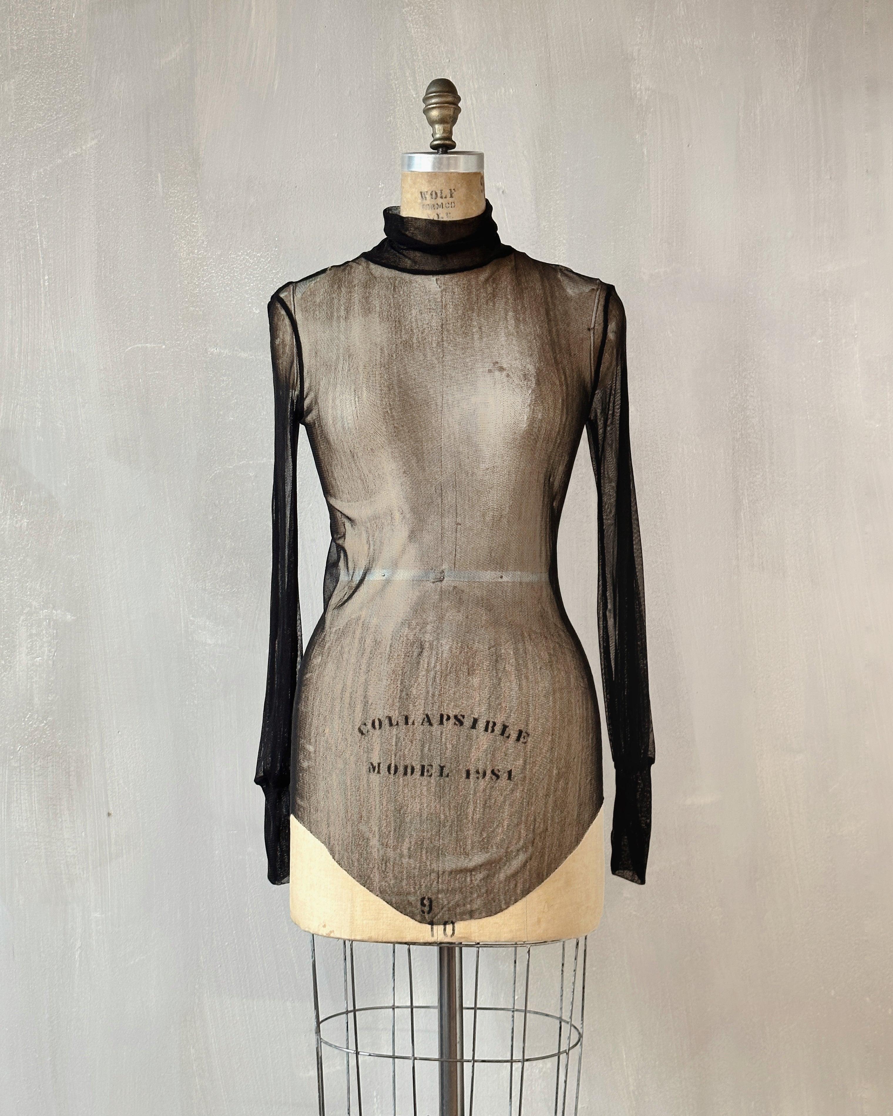 Bishop Sleeve Silk Tulle Hourglass Tunic
