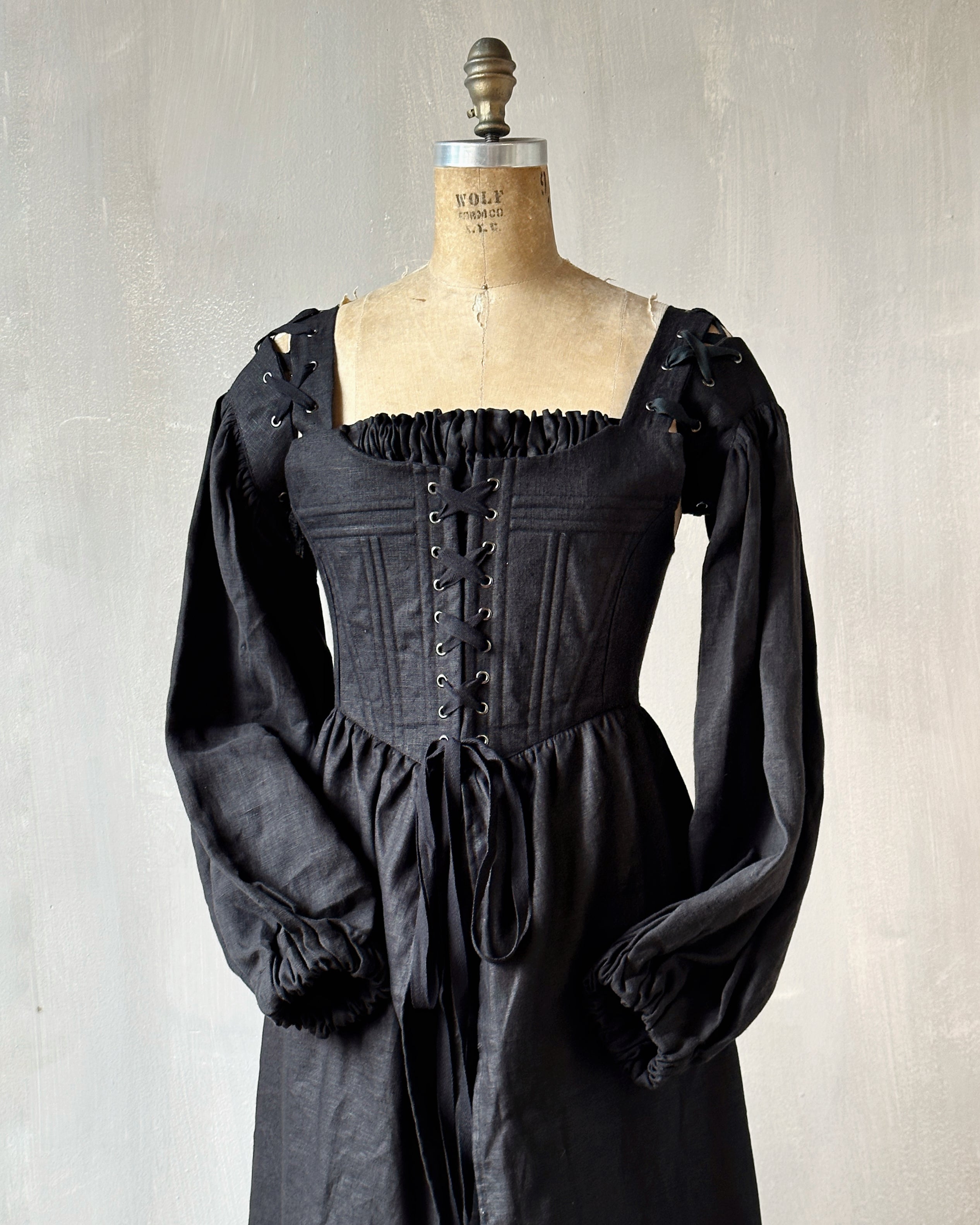 Caterina Dress with Bishop Sleeves