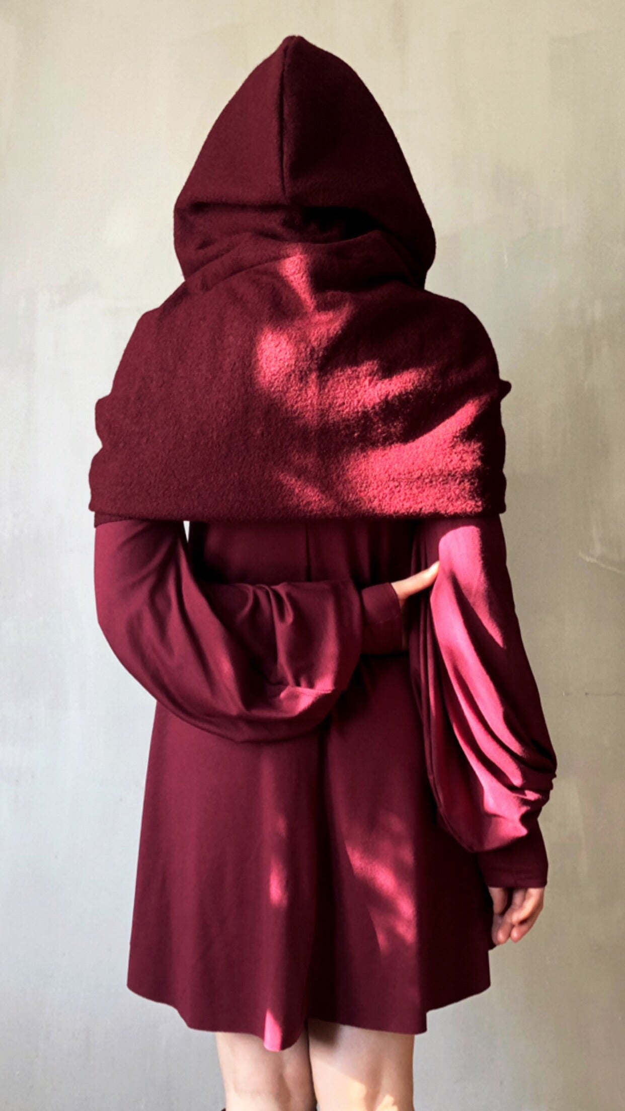 Mythic Cowl in Oxblood Wool