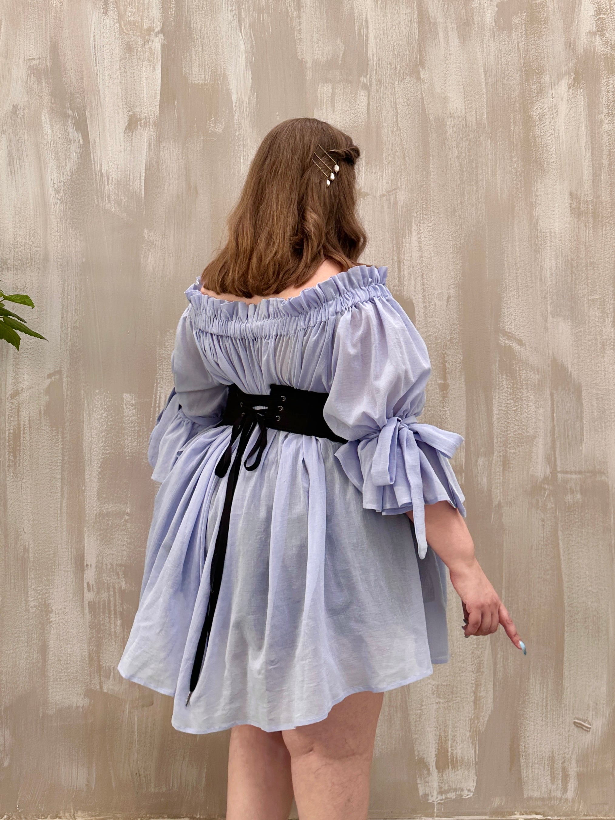Sample Sale: Severina Corset Belt in Baltic Linen (Size I)