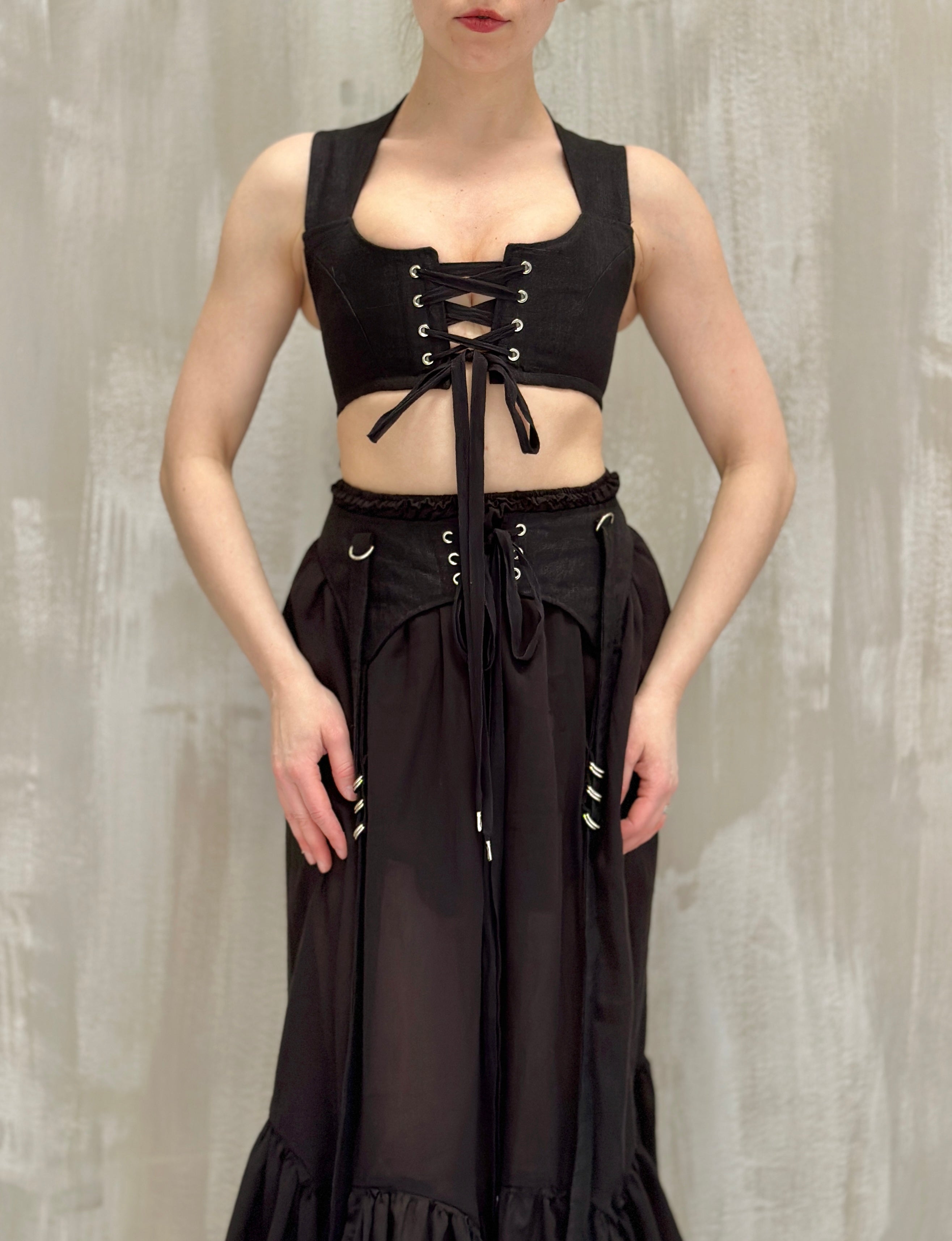 Sample Sale: Linen Garter/Belt for Skirts (Size I)