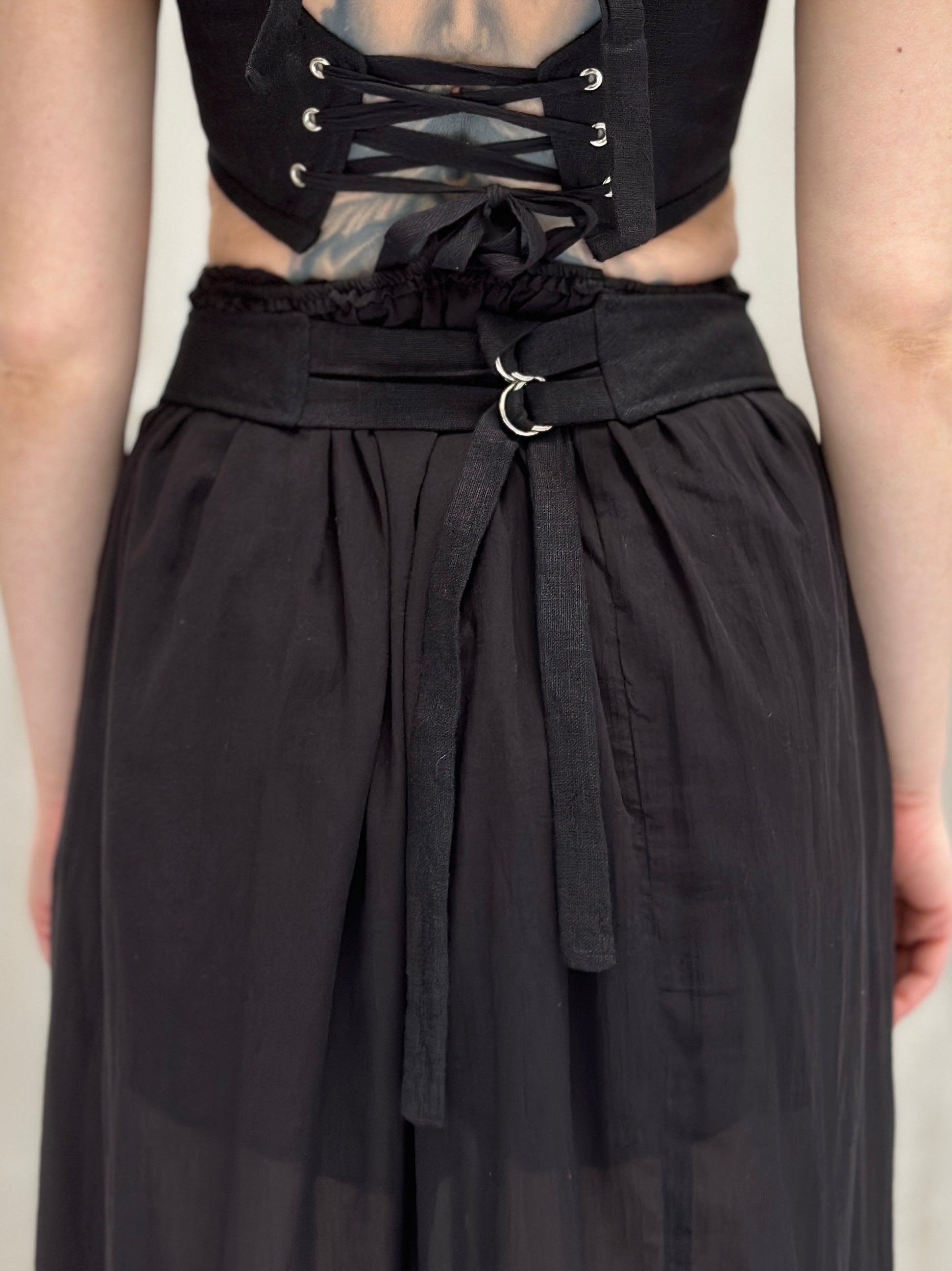 Sample Sale: Linen Garter/Belt for Skirts (Size I)