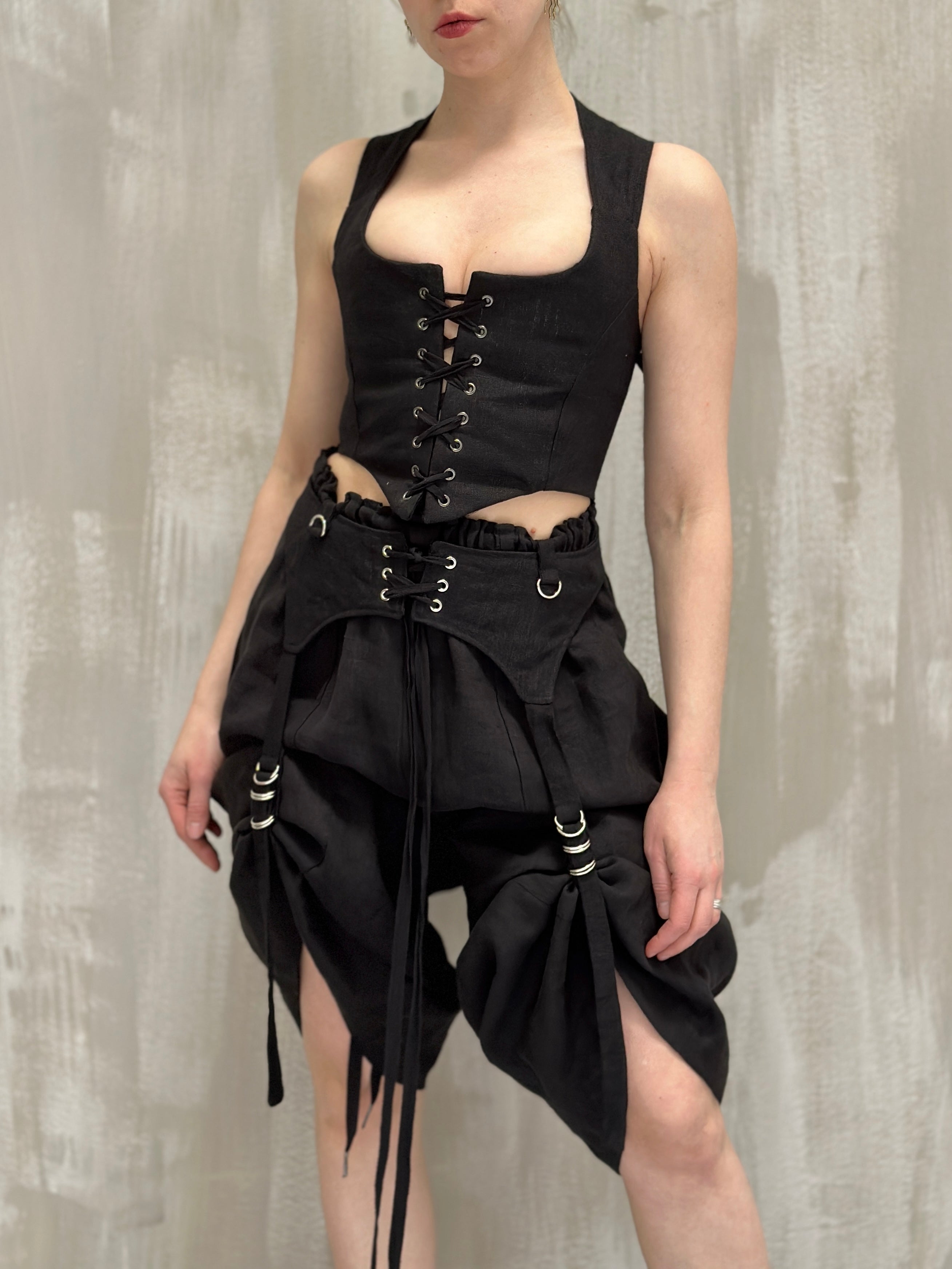 Sample Sale: Linen Garter/Belt for Skirts (Size I)
