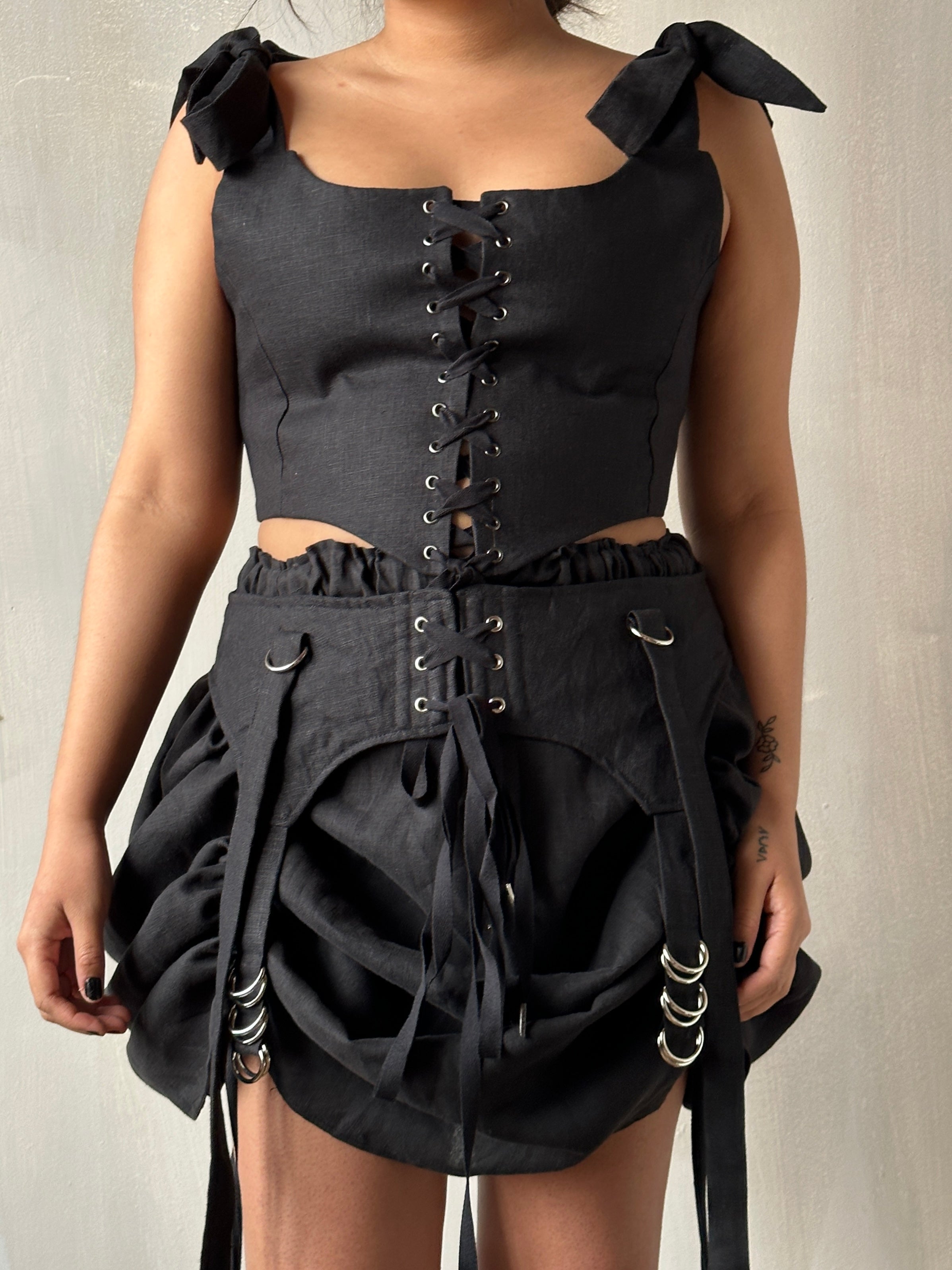 Linen Garter/Belt for Skirts