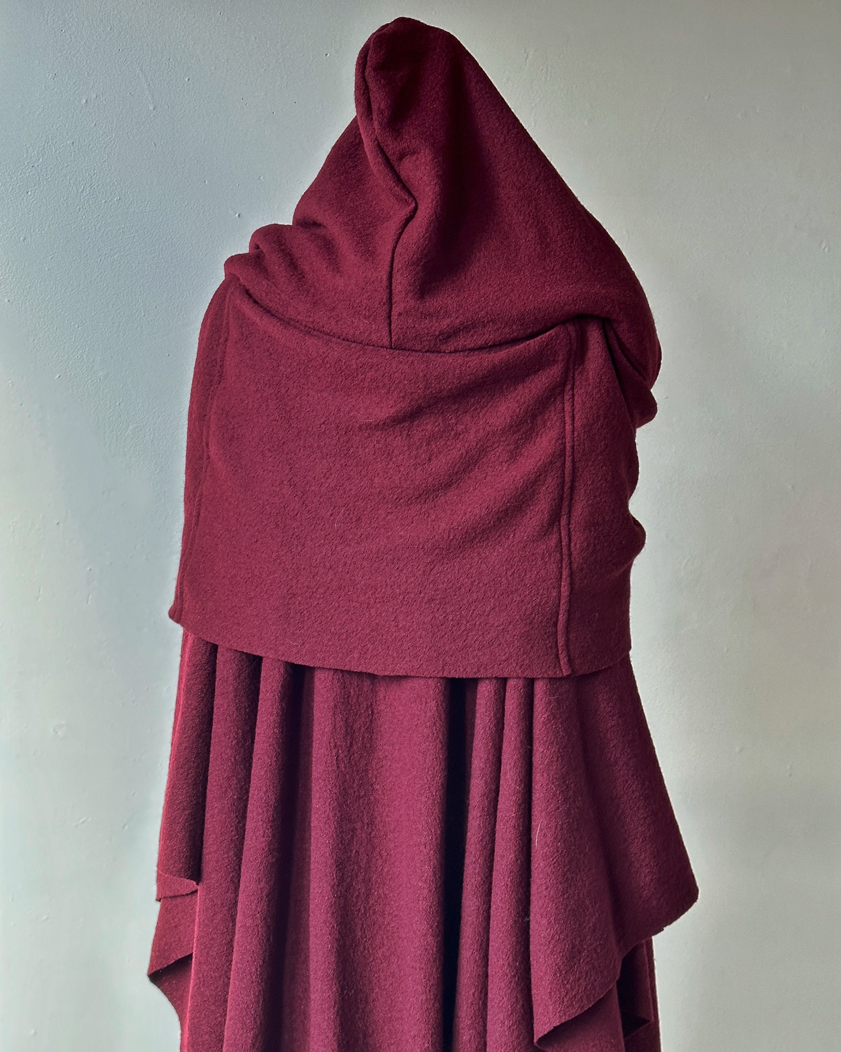 Mythic Cape in Oxblood Wool (Pre-Order)