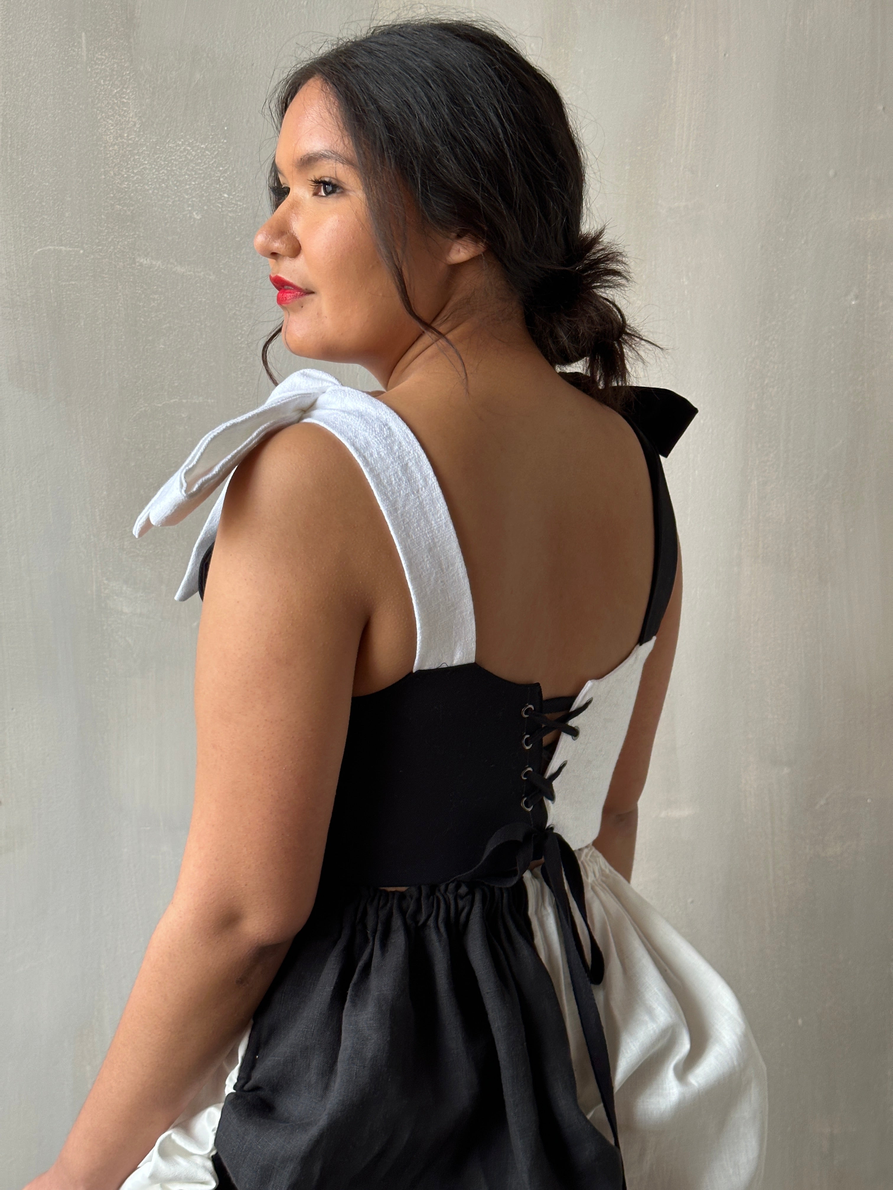 Duo-Tone Corset Vest