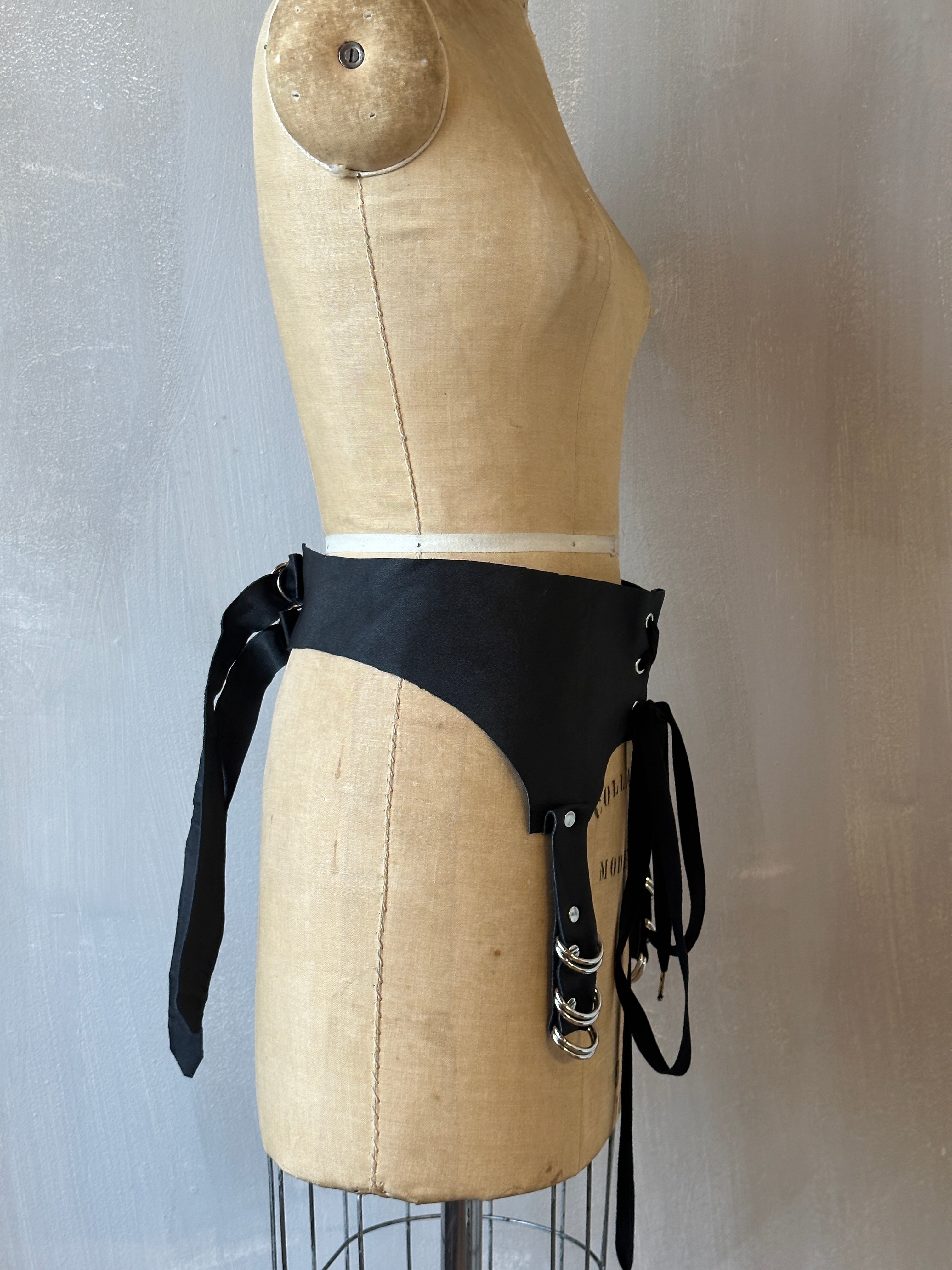 Sample Sale:  Leather Garter/Belt (Size II)