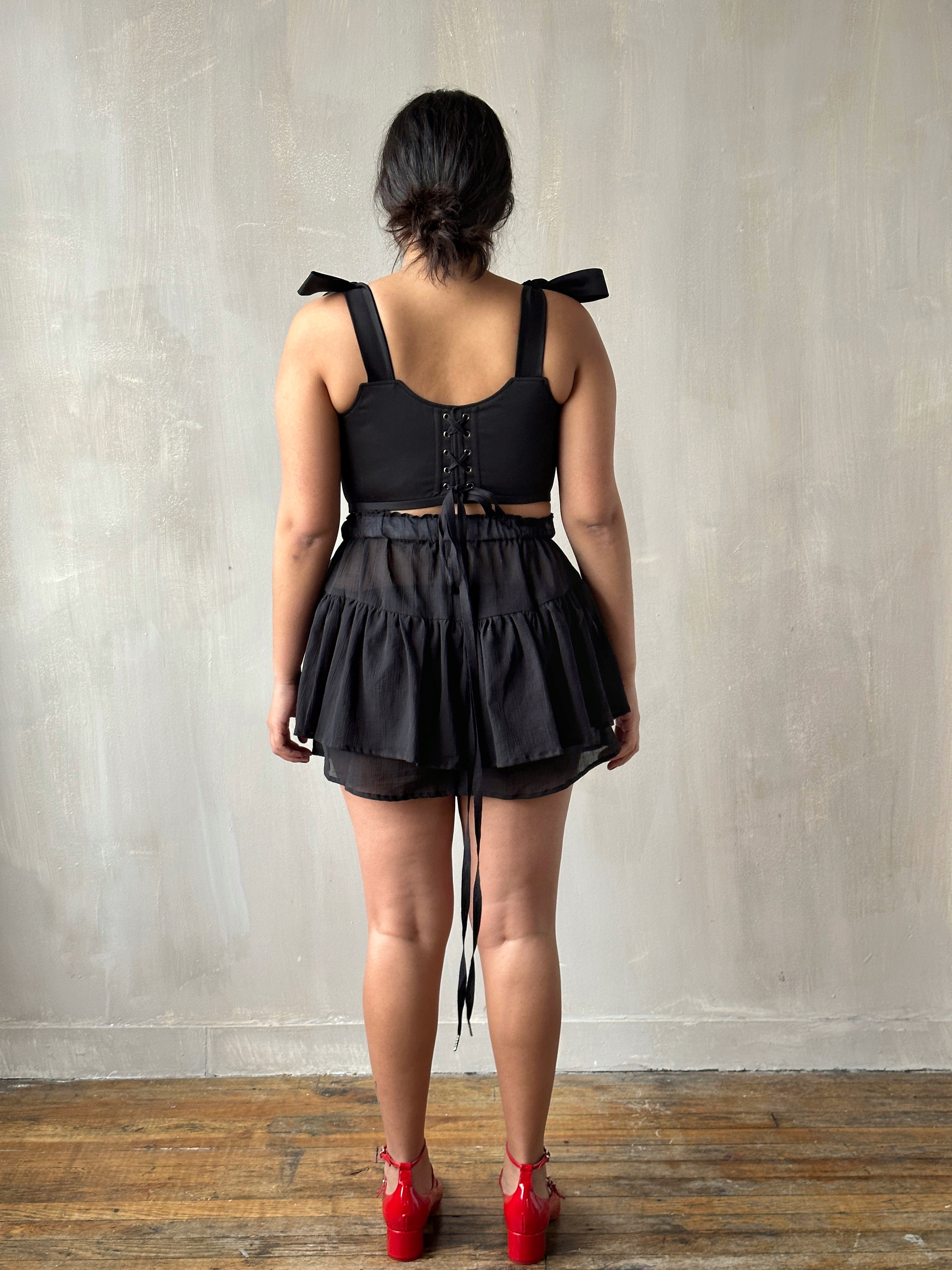Cotton Voile Black Bloomers