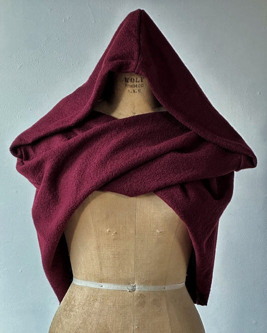 Mythic Cowl in Oxblood Wool