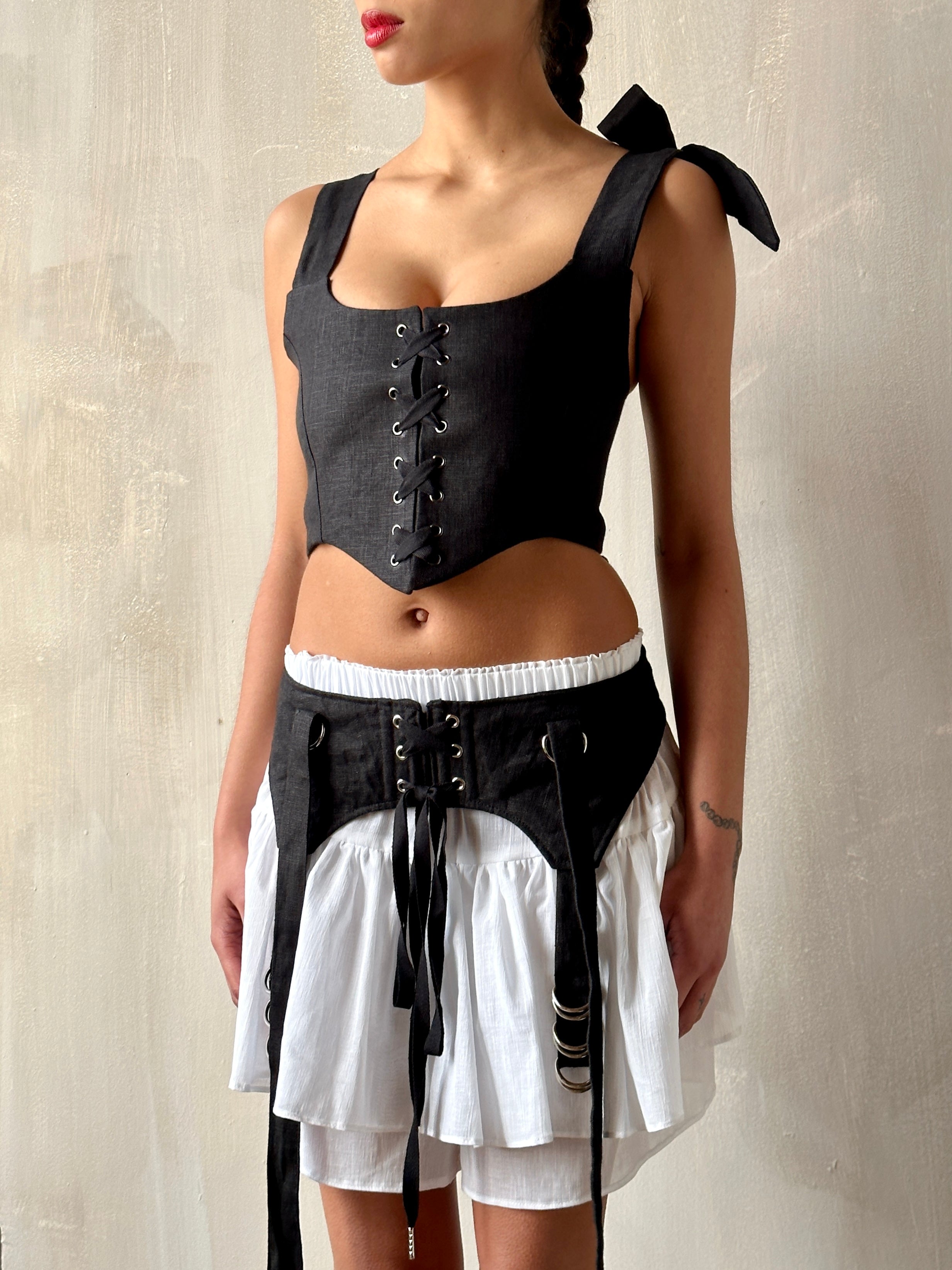 Linen Garter/Belt for Skirts