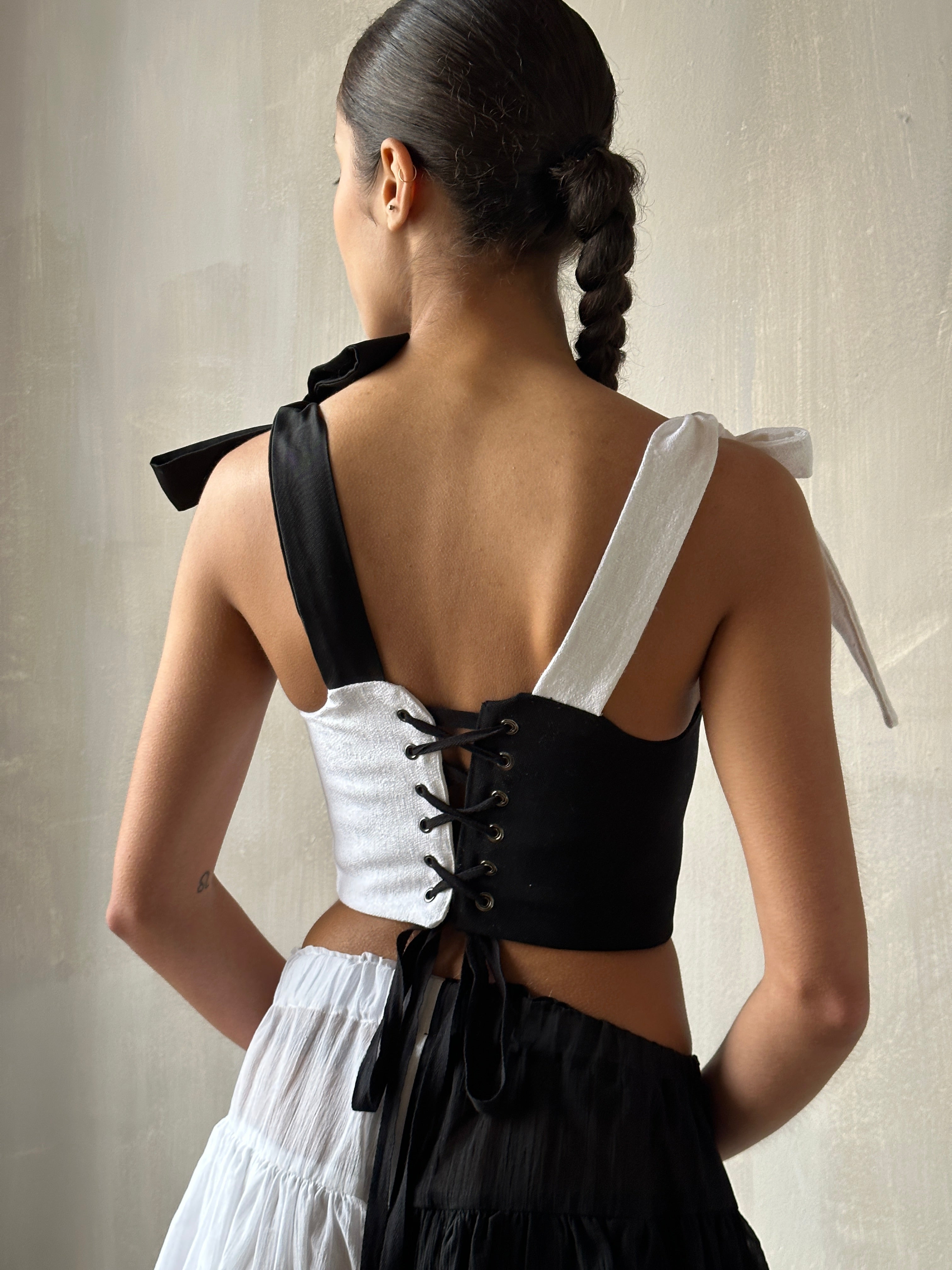 Duo-Tone Corset Vest