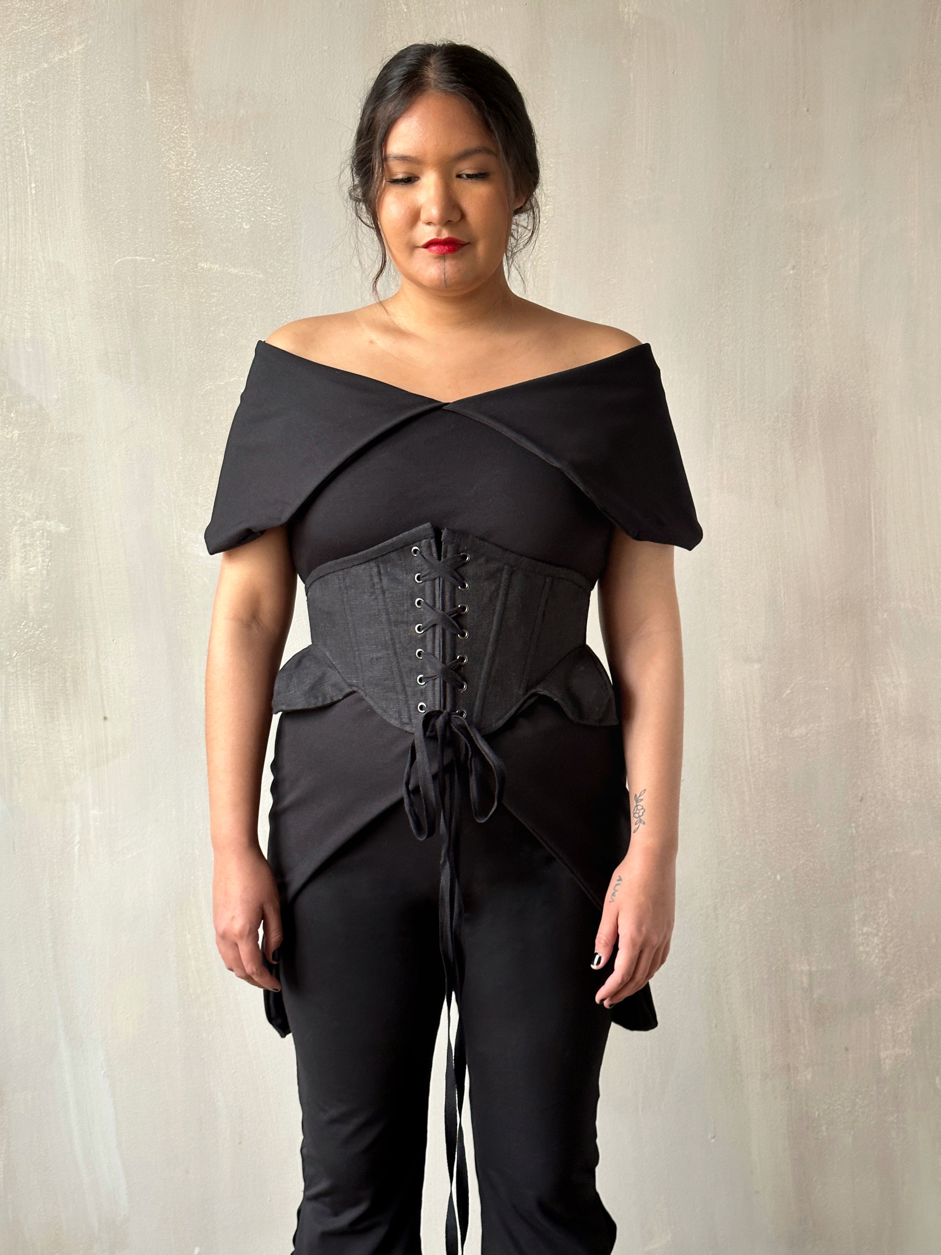 Severina Corset Belt in Baltic Linen