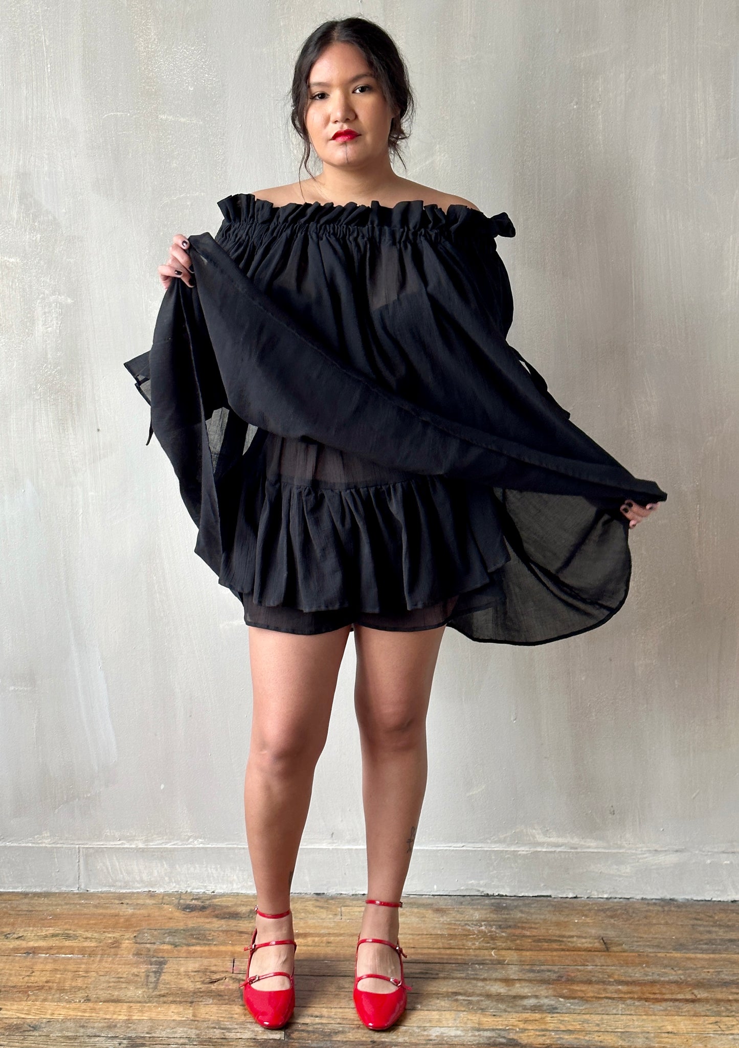 Spring '24 Cotton Voile Black Bloomers (Pre-Order)