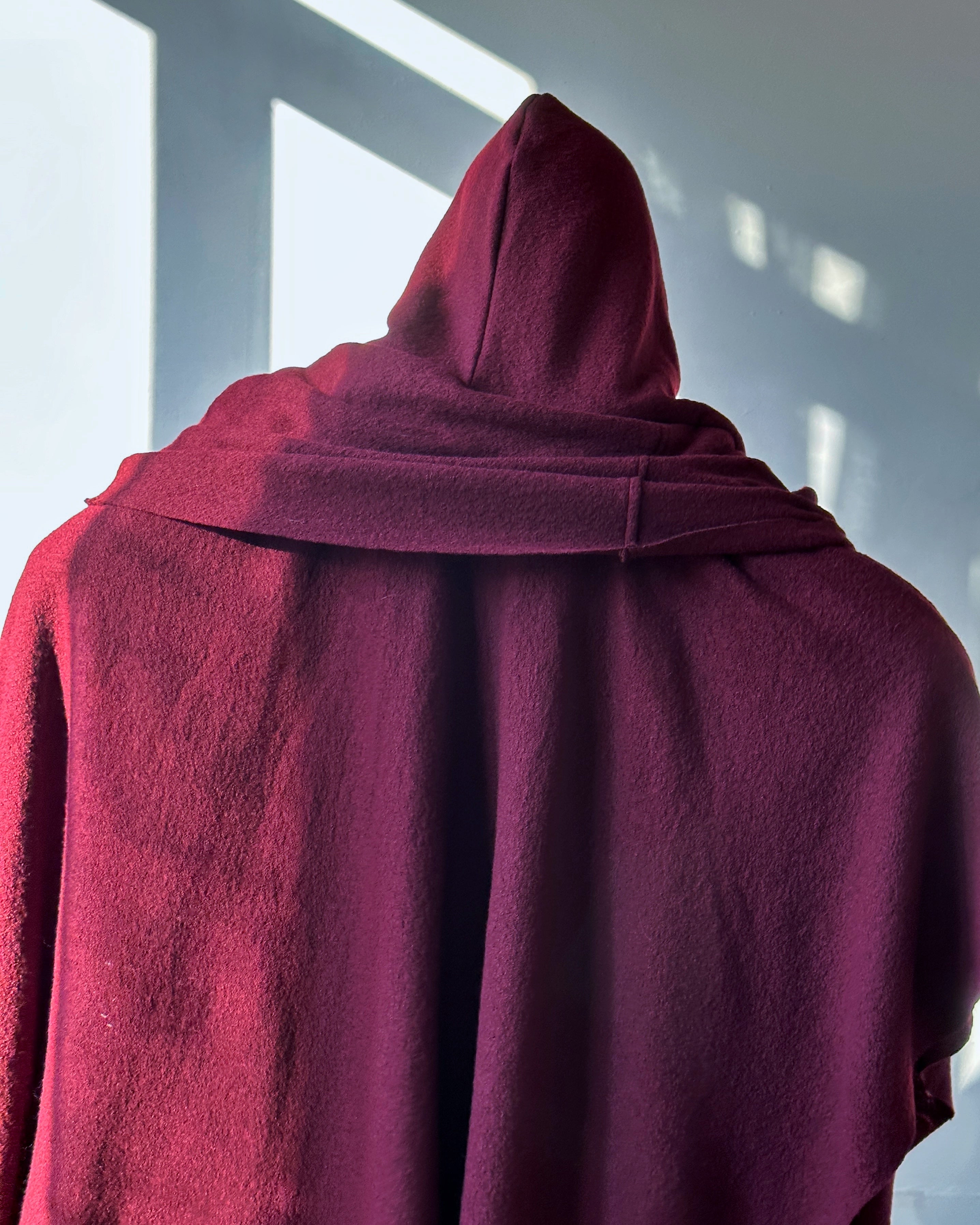 Mythic Cape in Oxblood Wool (Pre-Order)