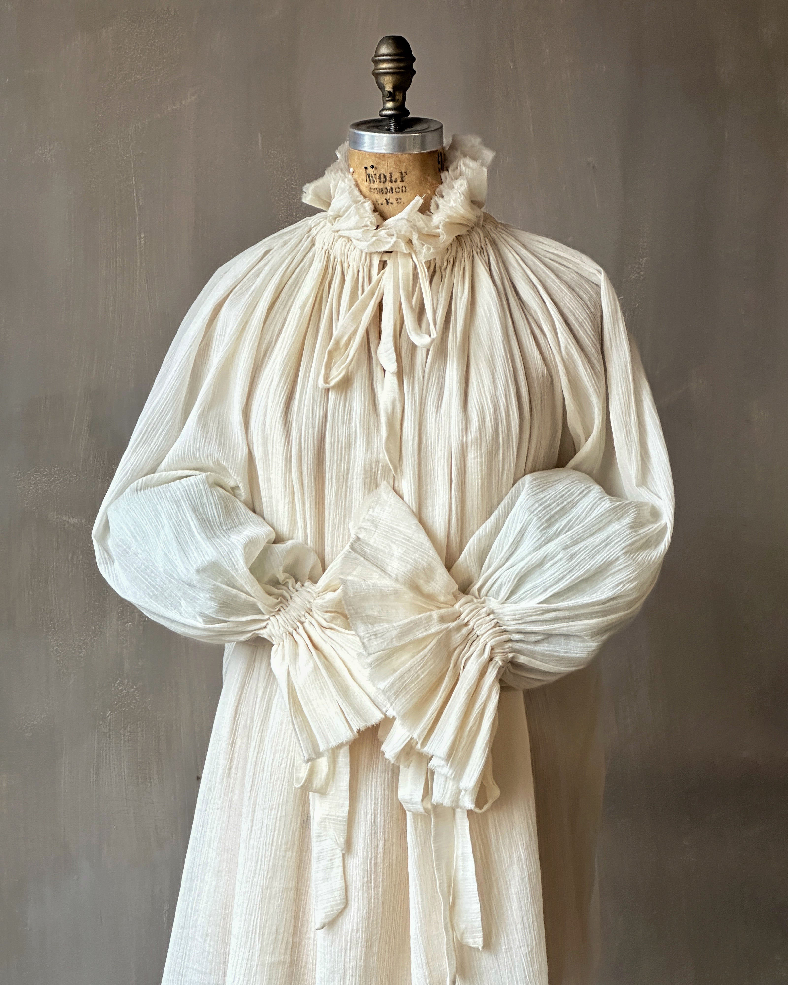 Maxi Alchemist Chemise in Parchment Cotton Gauze