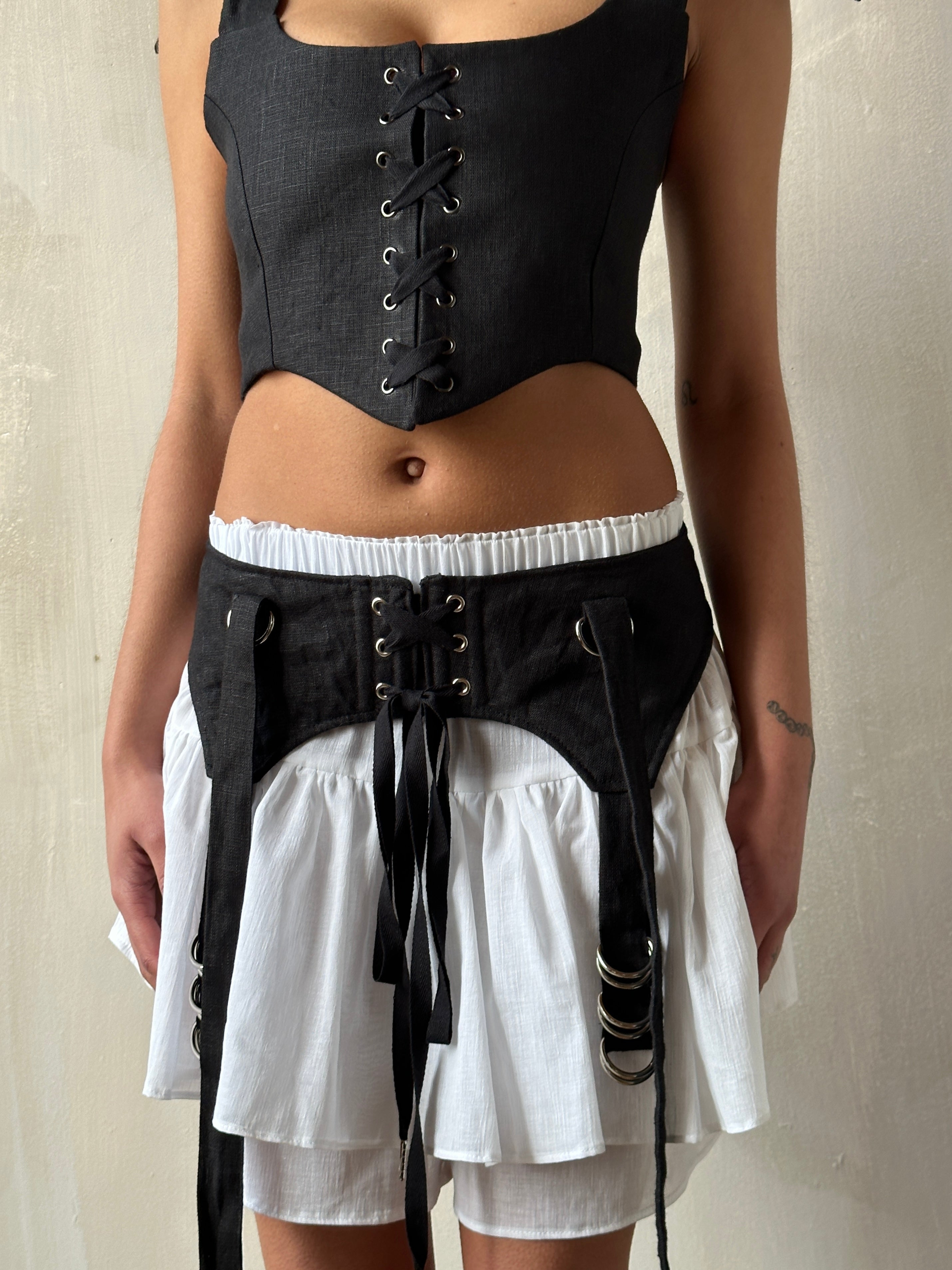 Linen Garter/Belt for Skirts
