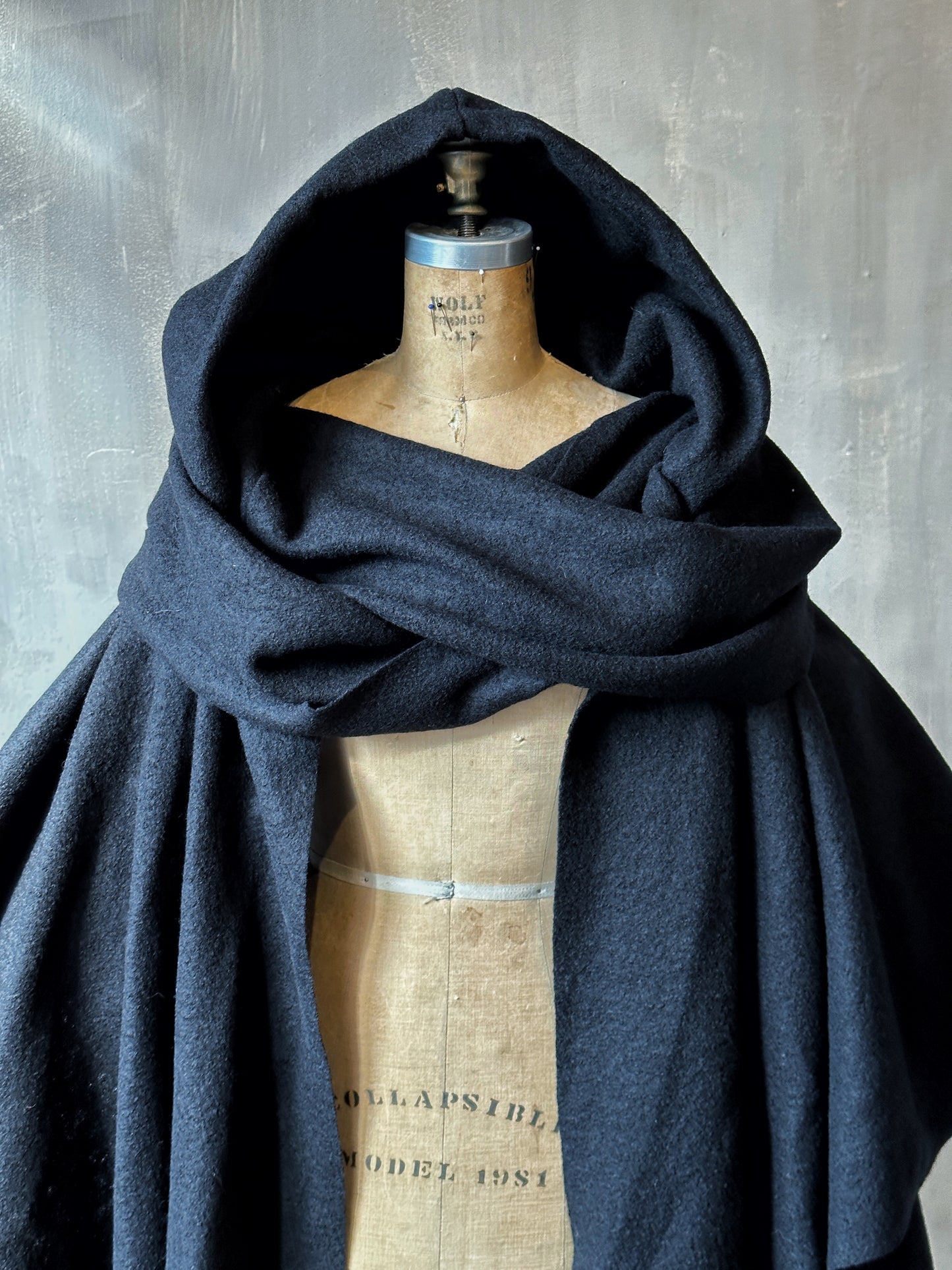 Mythic Cape in Boiled Wool