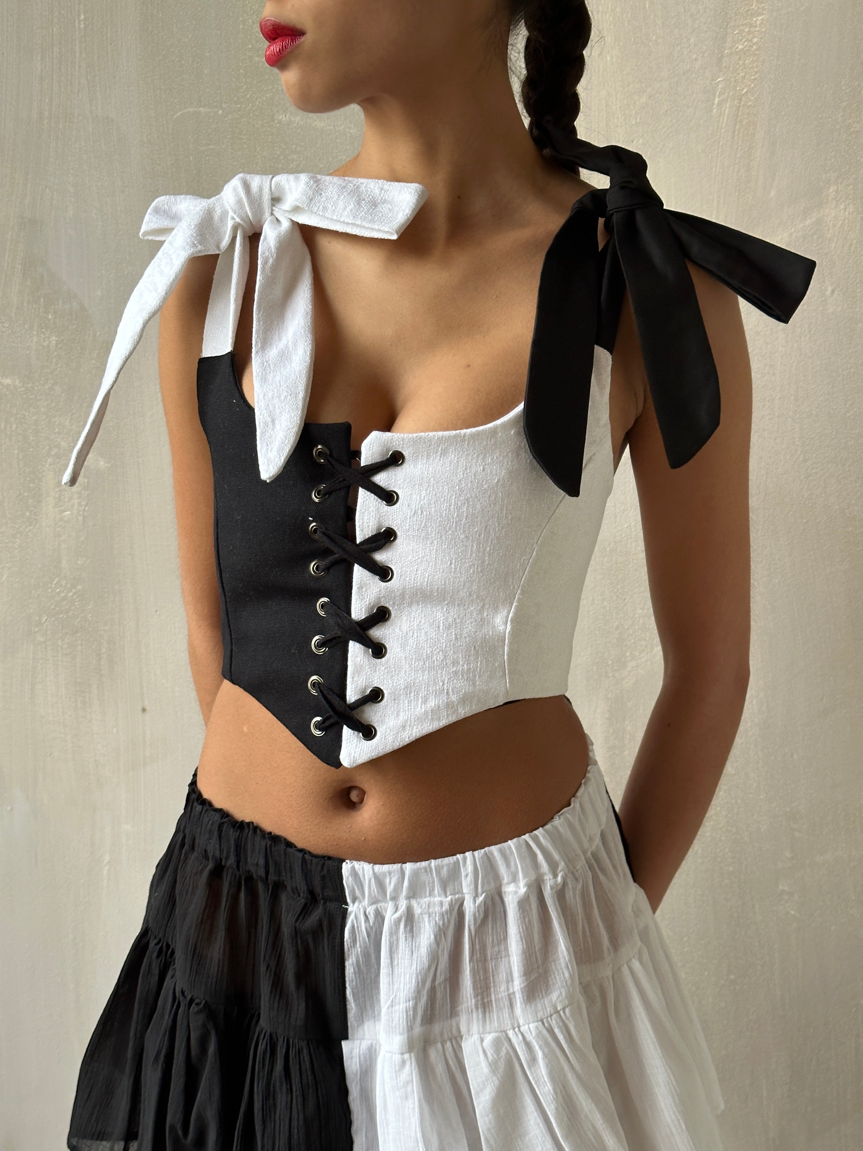 Duo-Tone Corset Vest