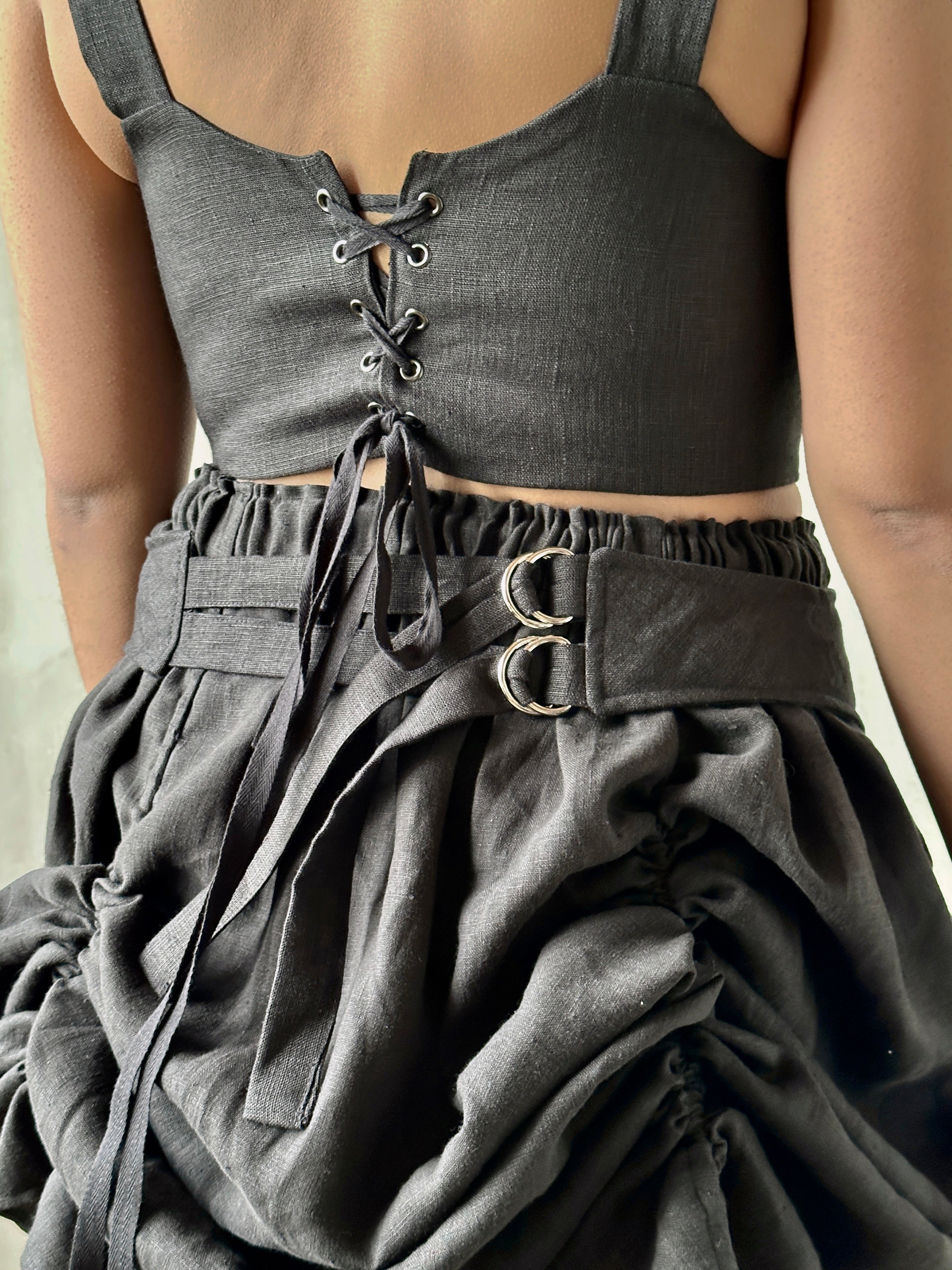 Linen Garter/Belt for Skirts